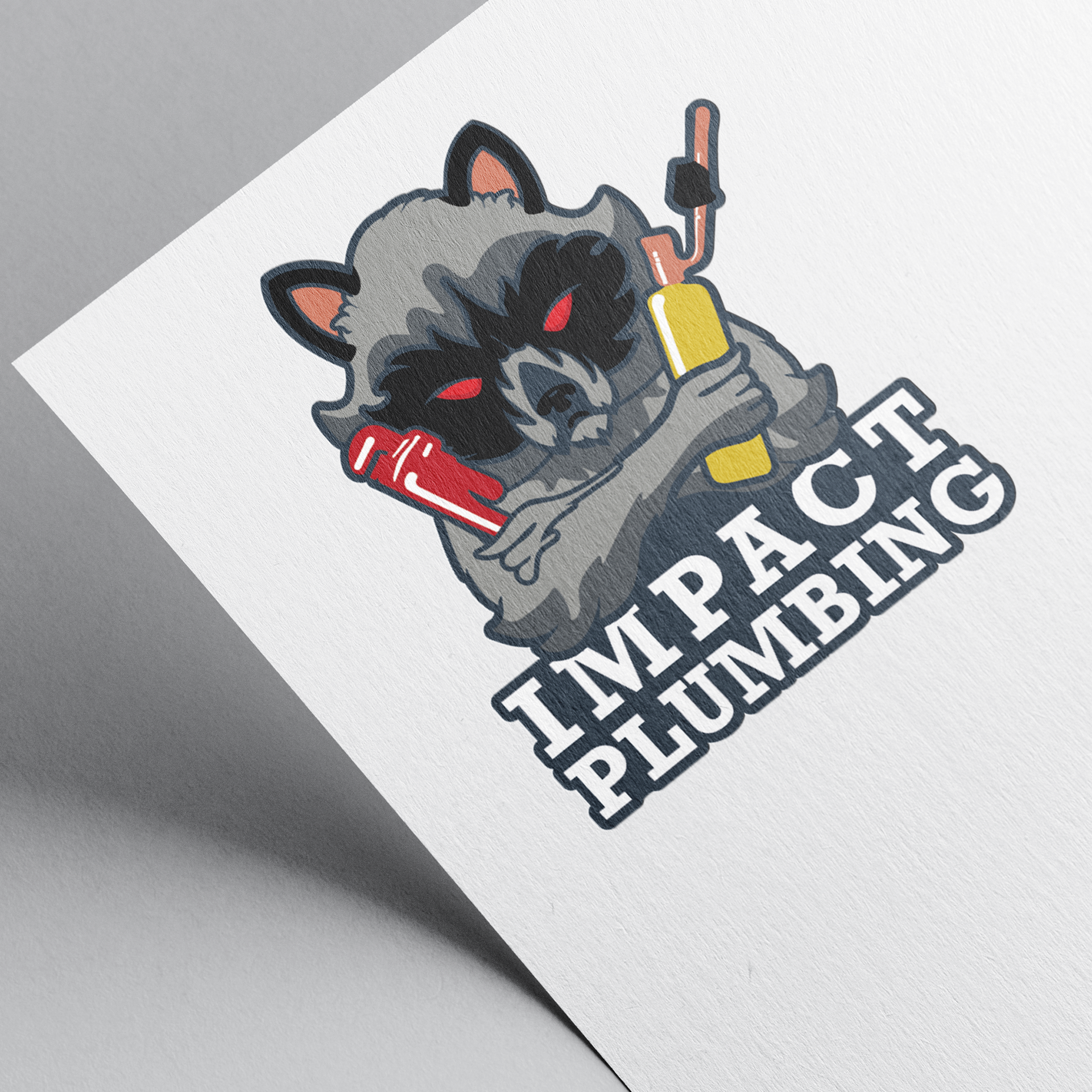 Custom logo for Impact Plumbing
