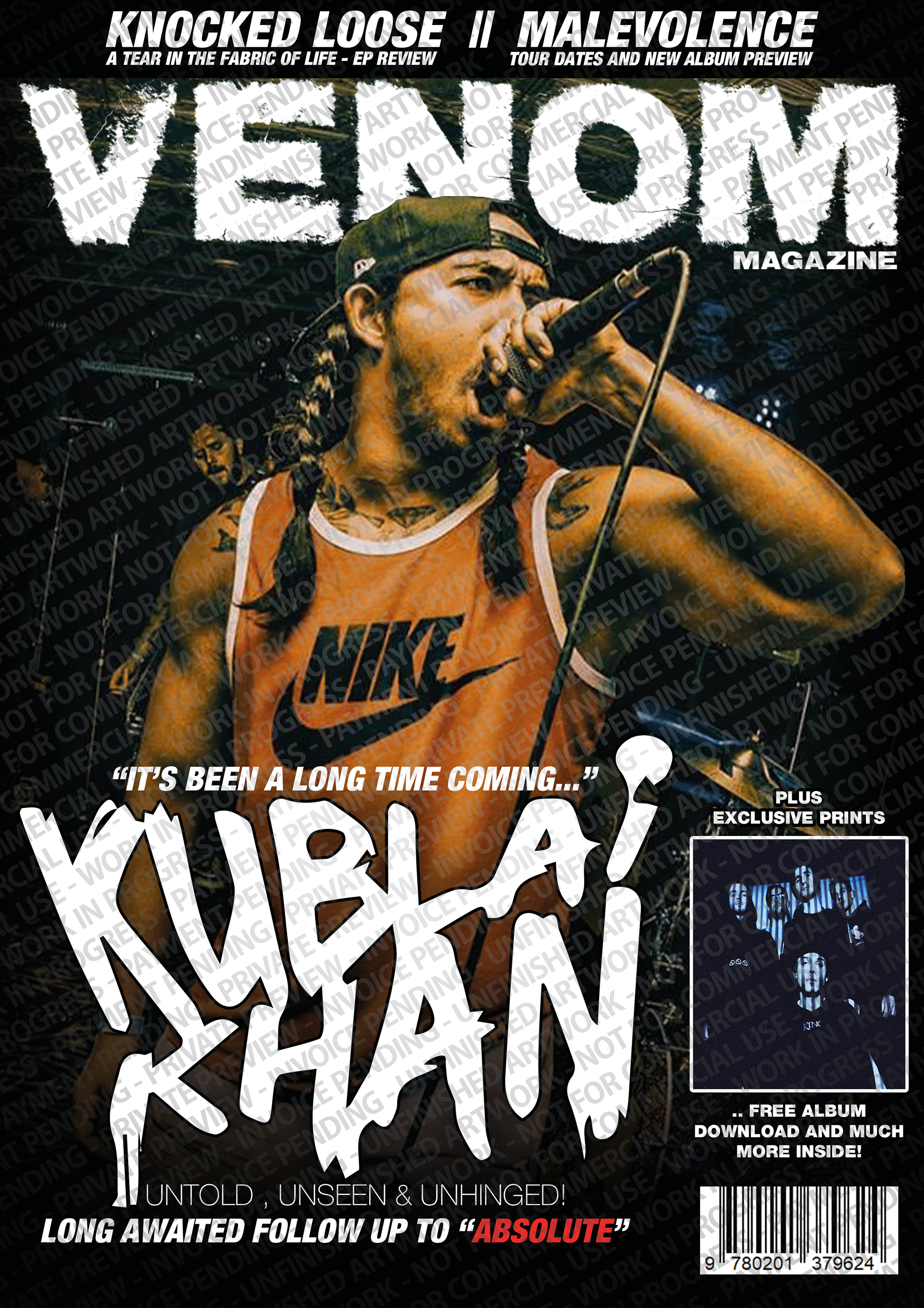 Cover image used for issue No. 001 of Venom