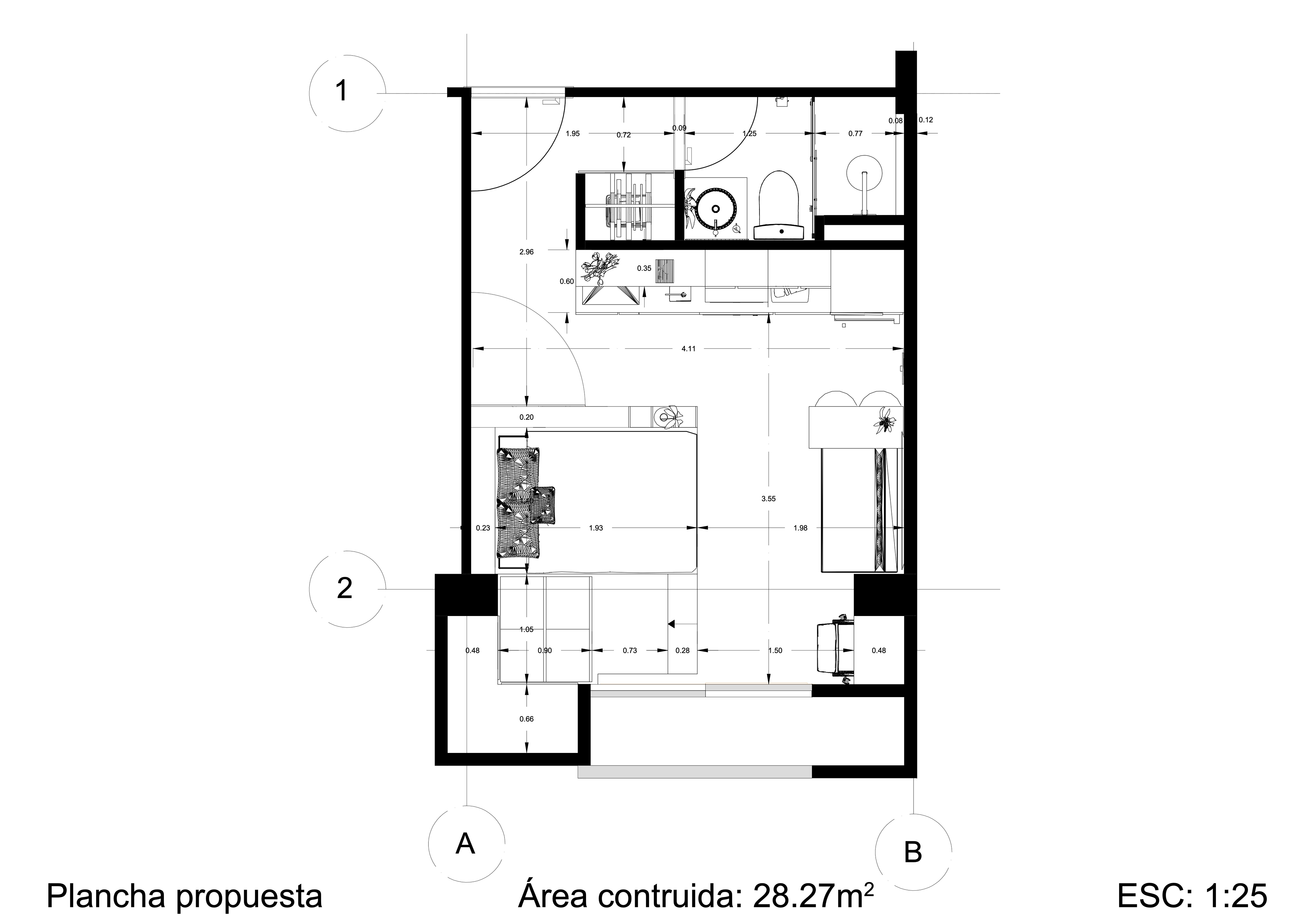 Planta diseño arquitectónico