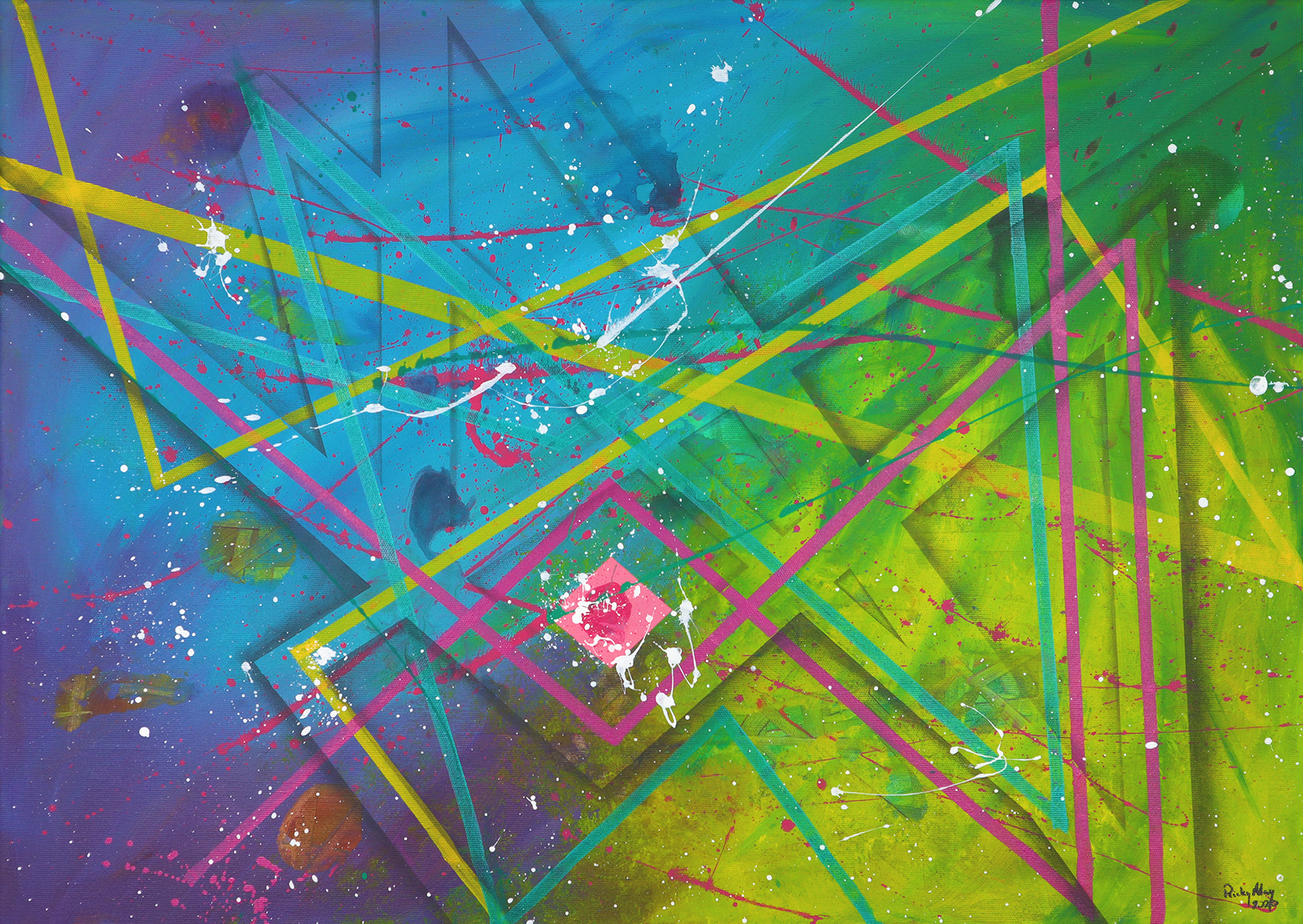 50x70 cm Acrylic on canvas No. 0030