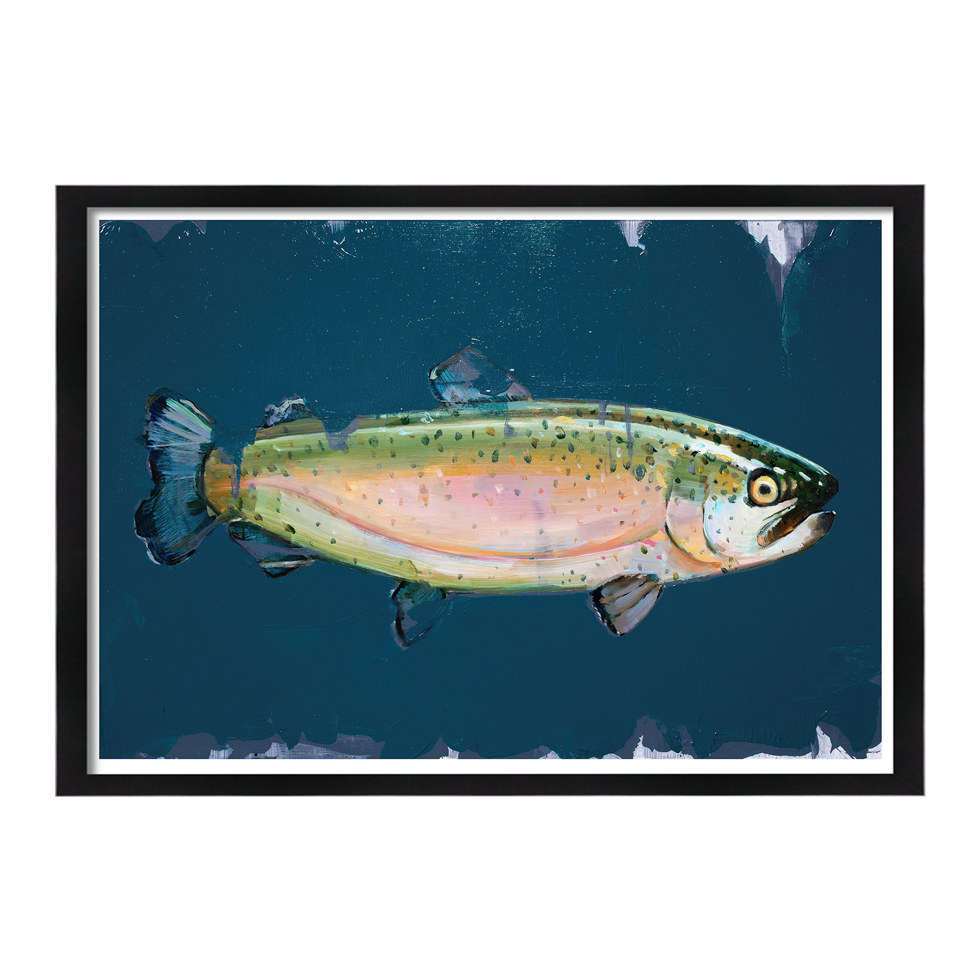 Mr. Trout 1 A4 21x29,7 cm Oil on paper