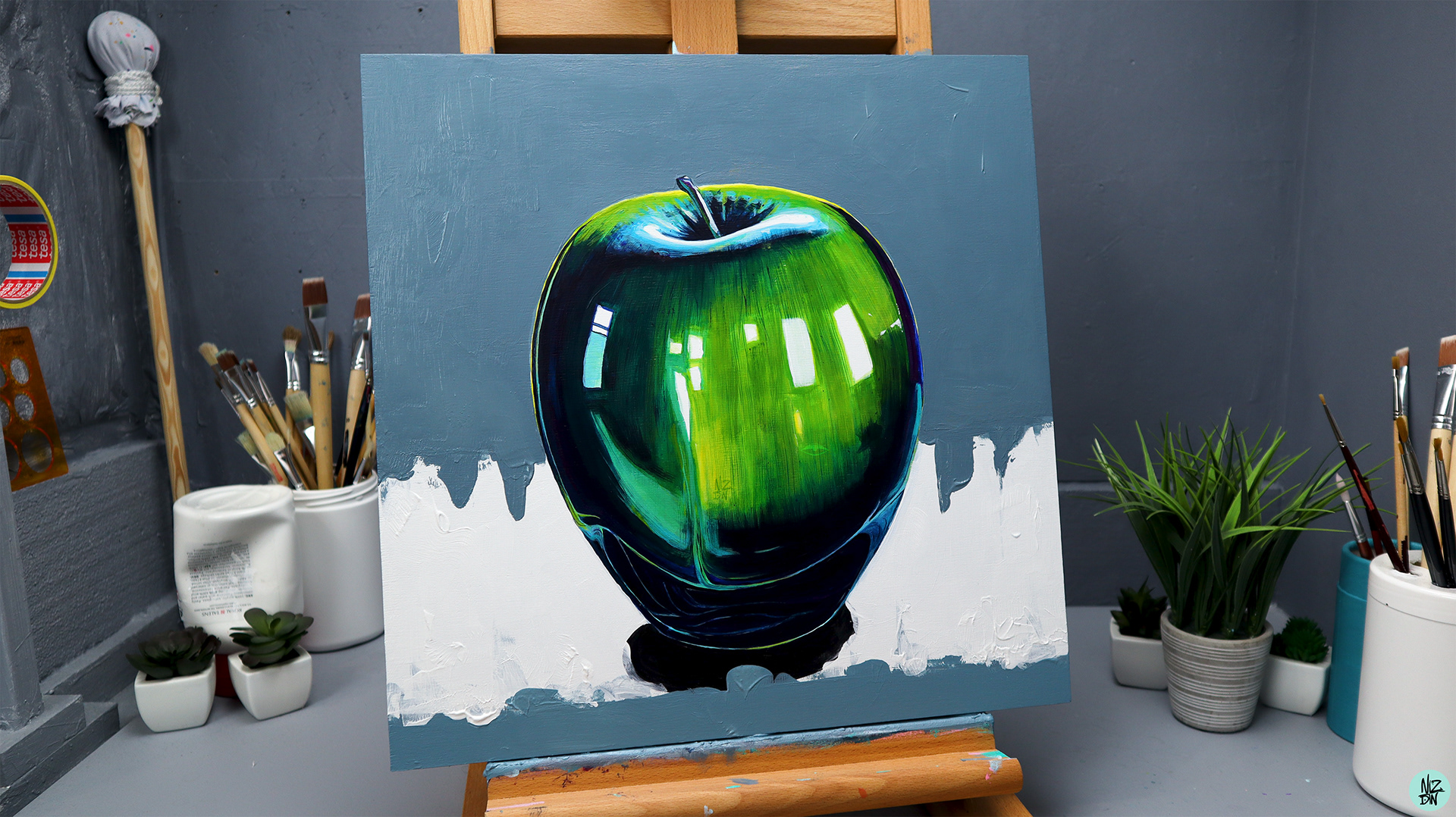 40x40 cm Acrylic on wood panel No. 0041