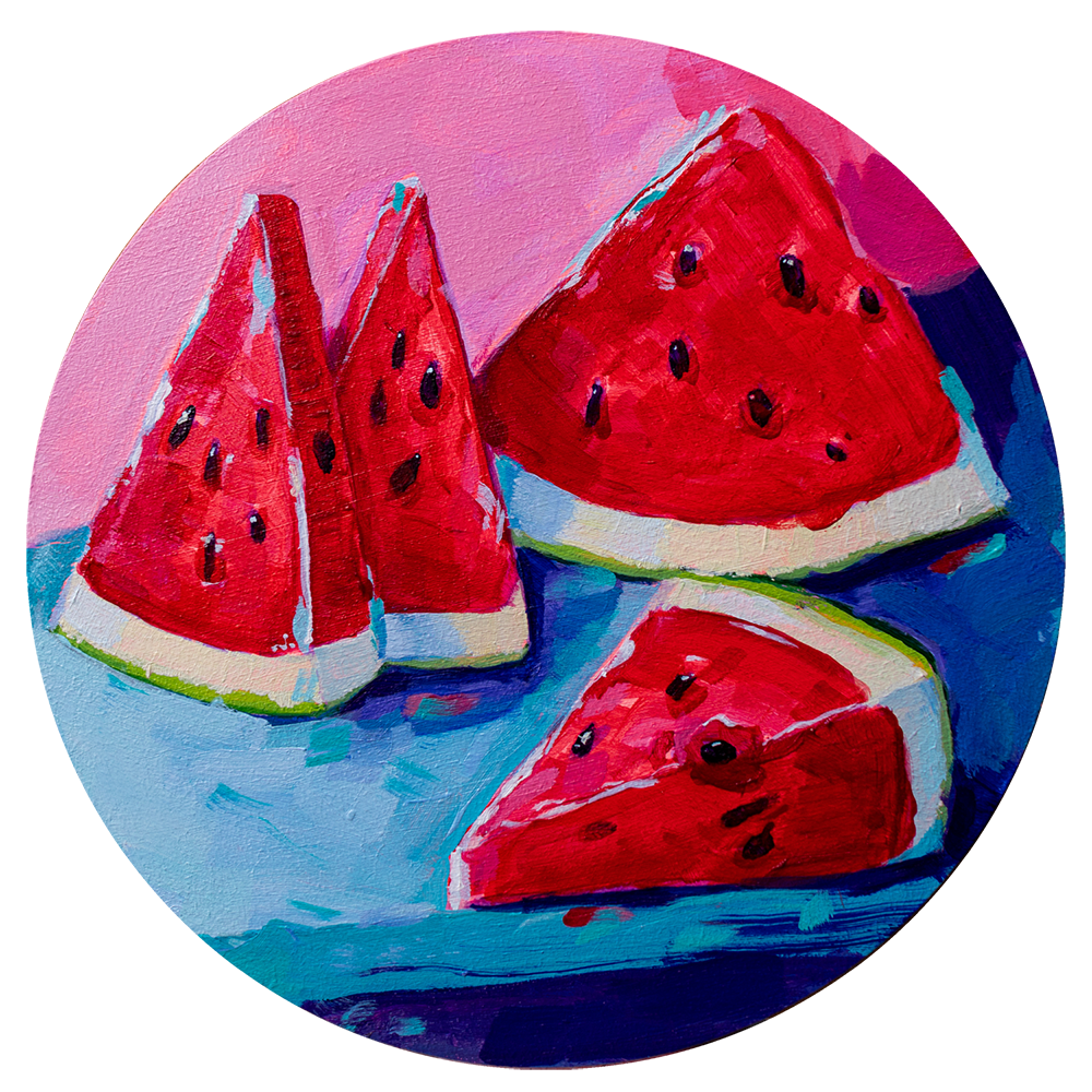 Fi 20cm Acrylic on wood panel No. 0054