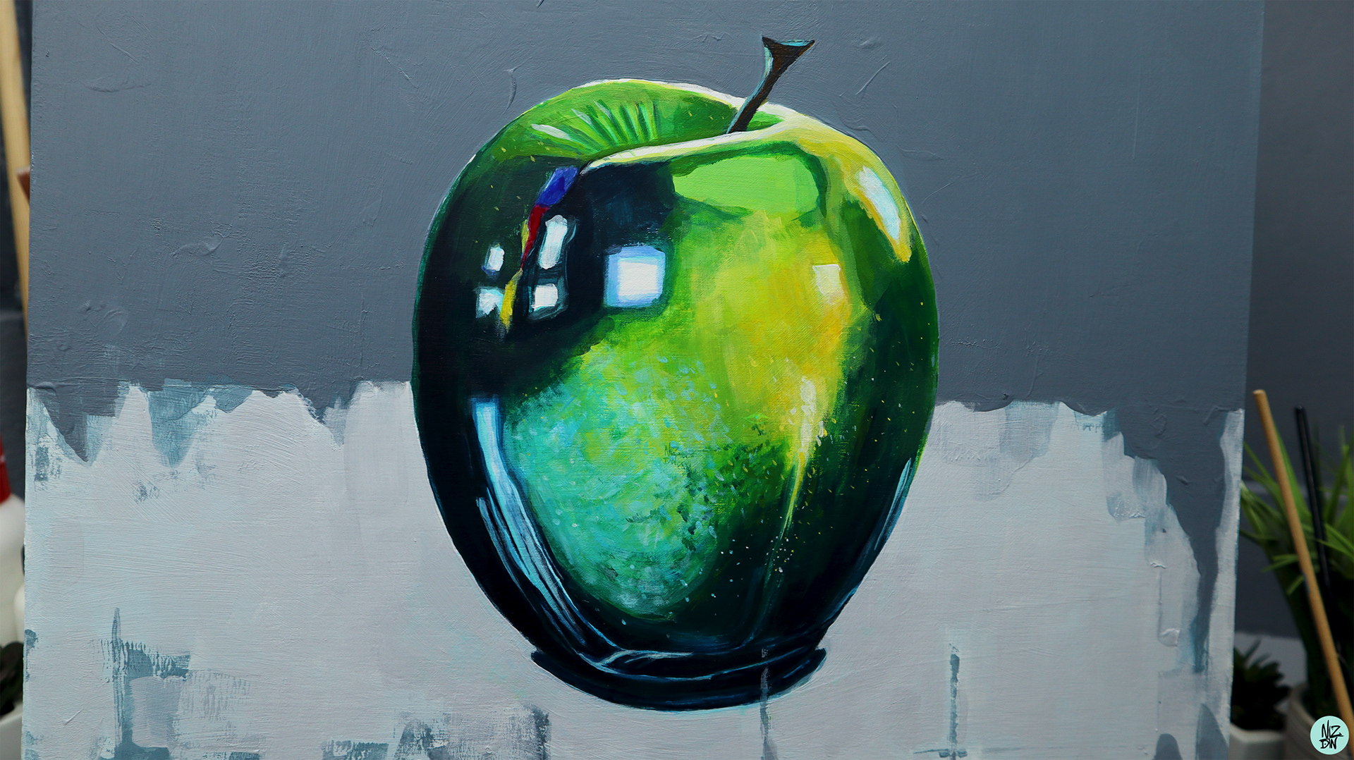 40x40 cm Acrylic on wood panel No. 0039