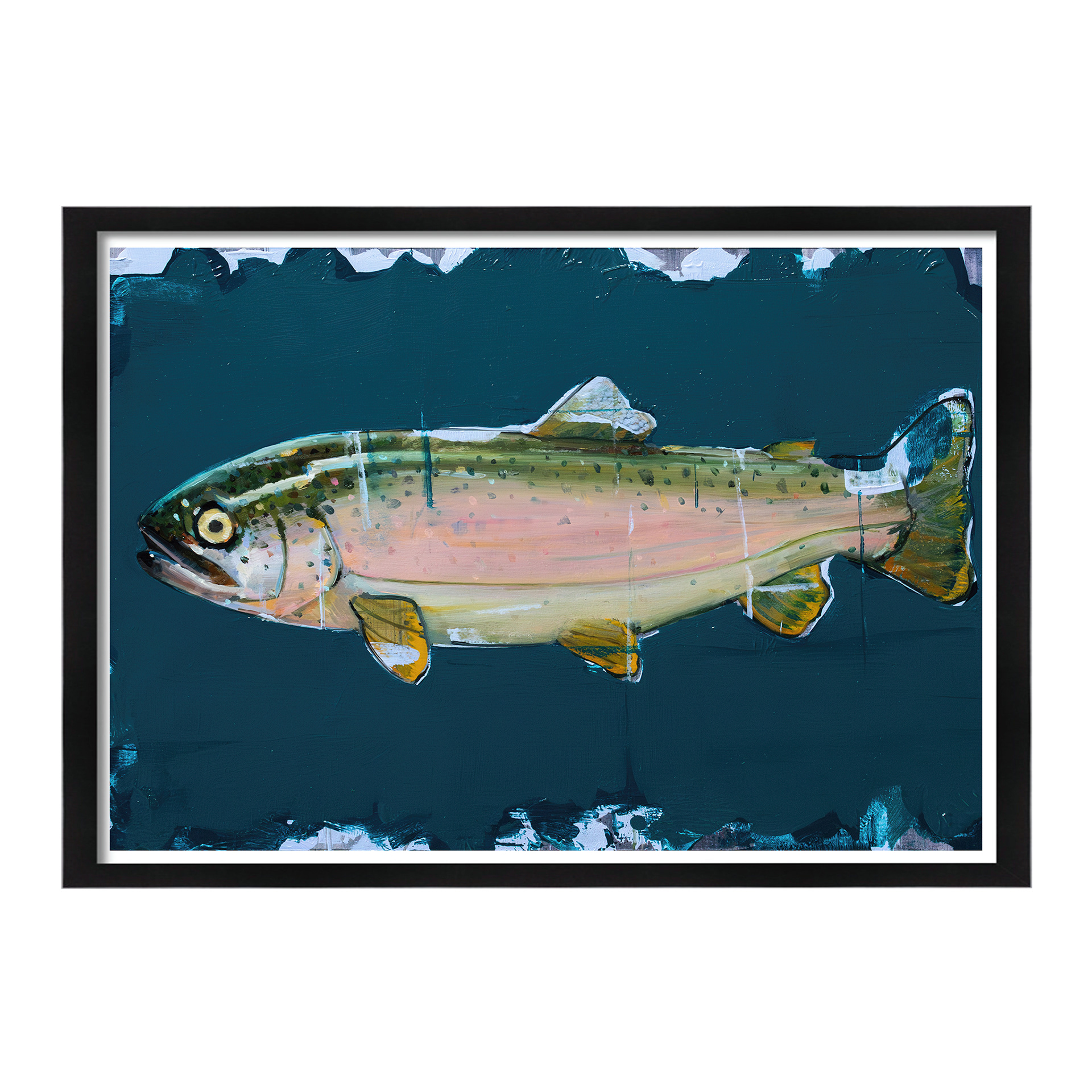 Mr. Trout 2 A4 21x29,7 cm Oil on paper