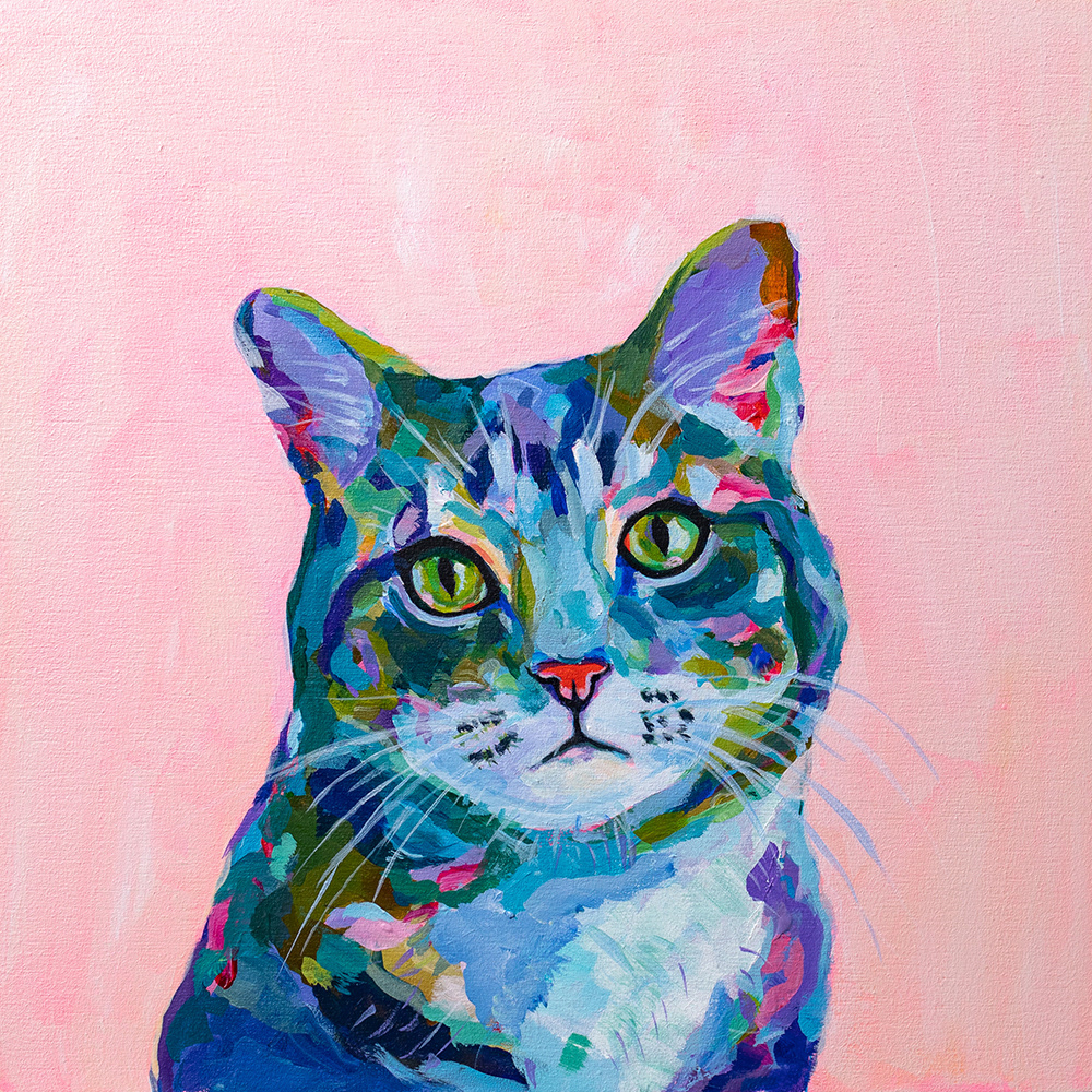 30x30 cm Acrylic on wood panel No. 0058