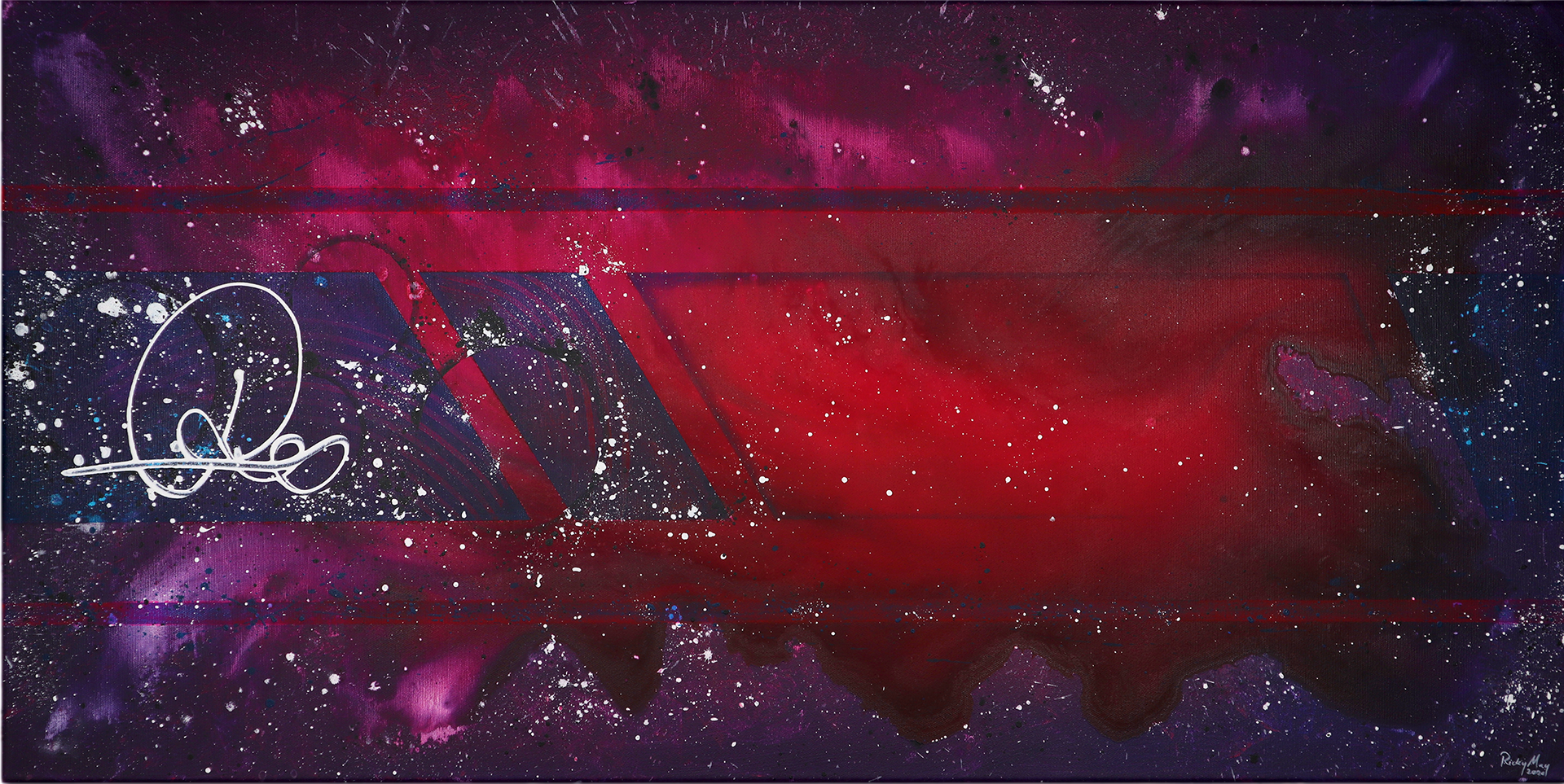 100x50 cm Acrylic on canvas No. 0028