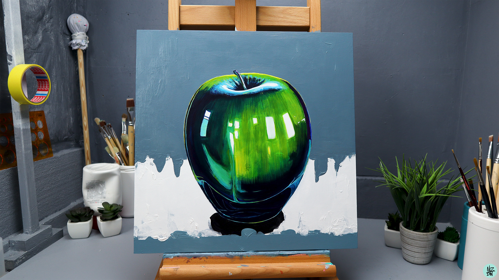 40x40 cm Acrylic on wood panel No. 0041