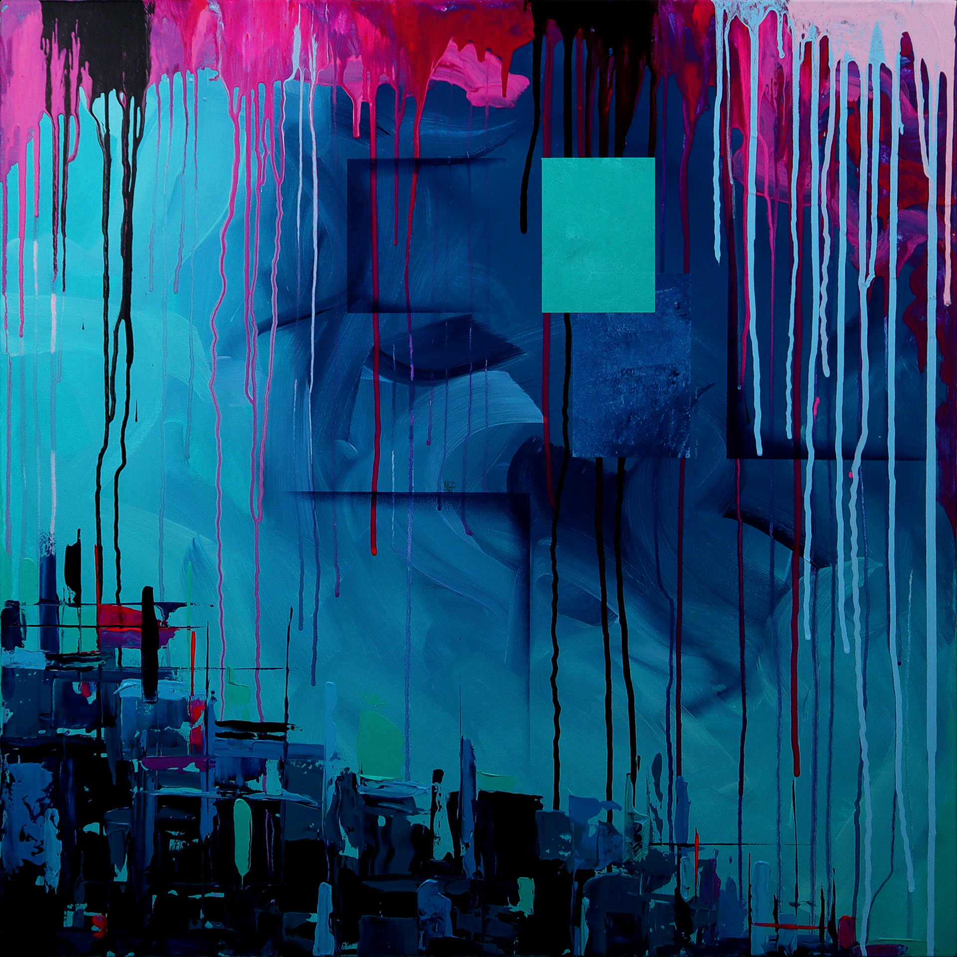 80x80 cm Acrylic on canvas No. 0035