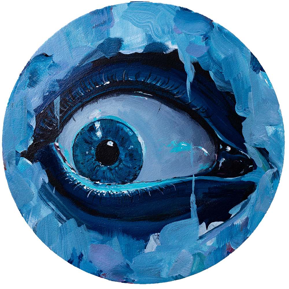 Fi 20cm Acrylic on wood panel No. 0052