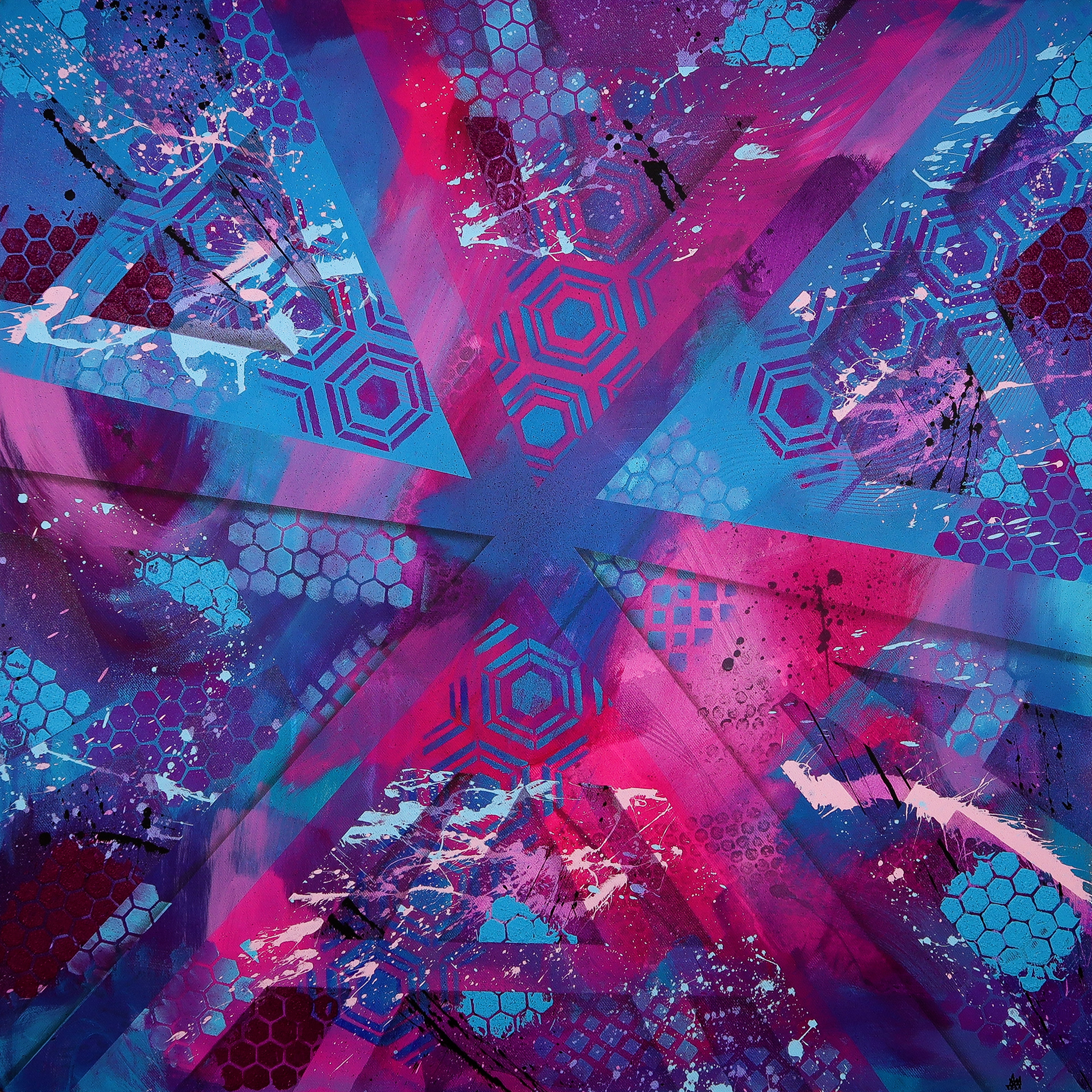 80x80 cm Acrylic on canvas No. 0032