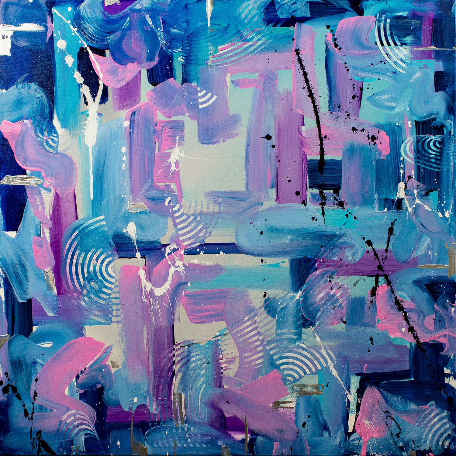 80x80 cm Acrylic on canvas No. 0036