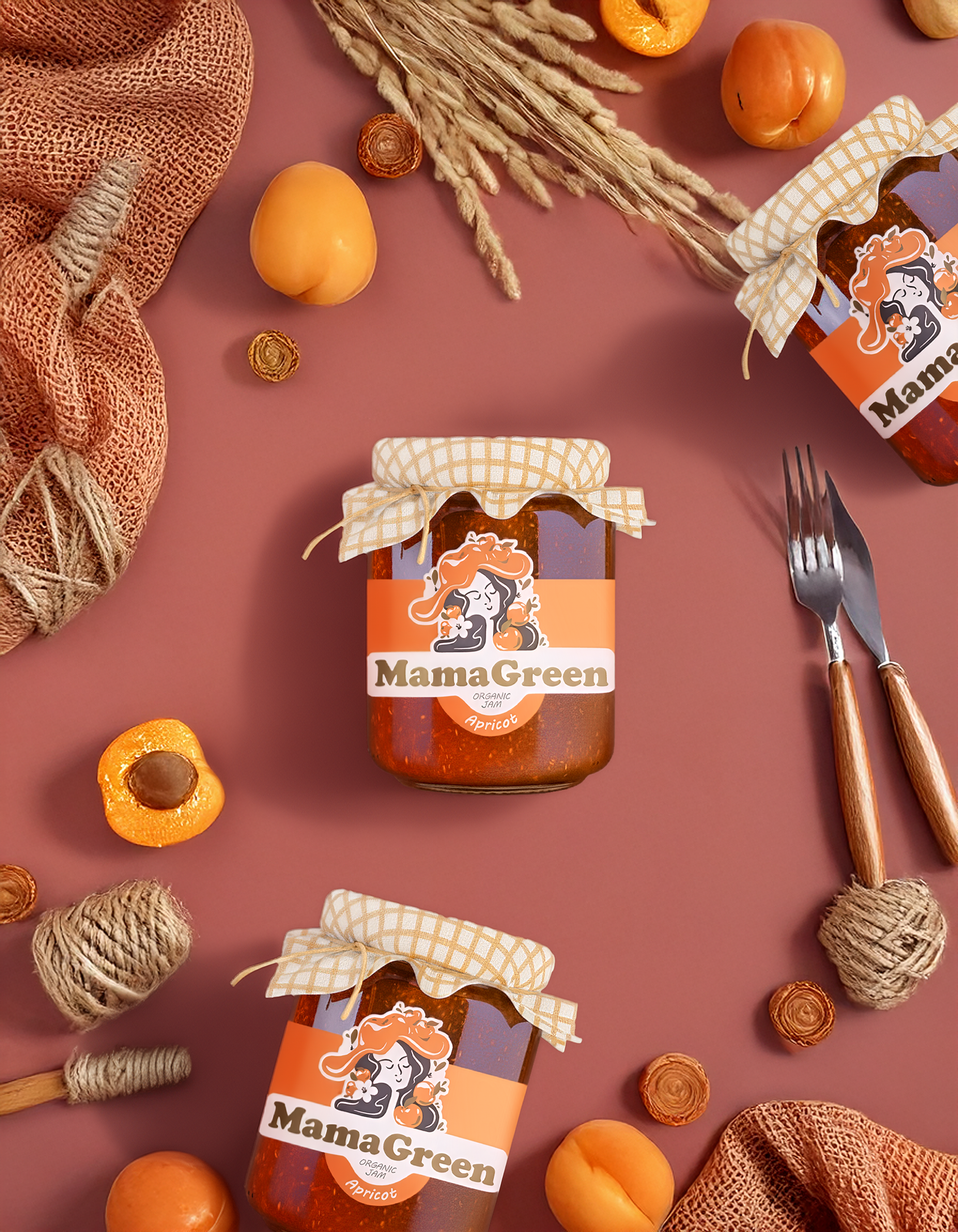 Apricot Jam - Label Design