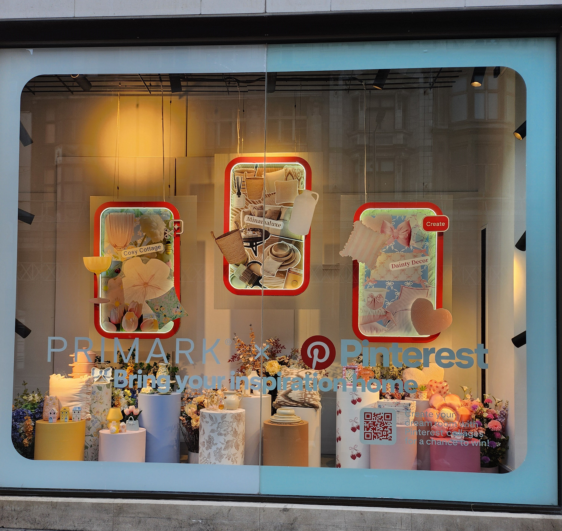 Custom Window Display at Primark's Flagship London Store