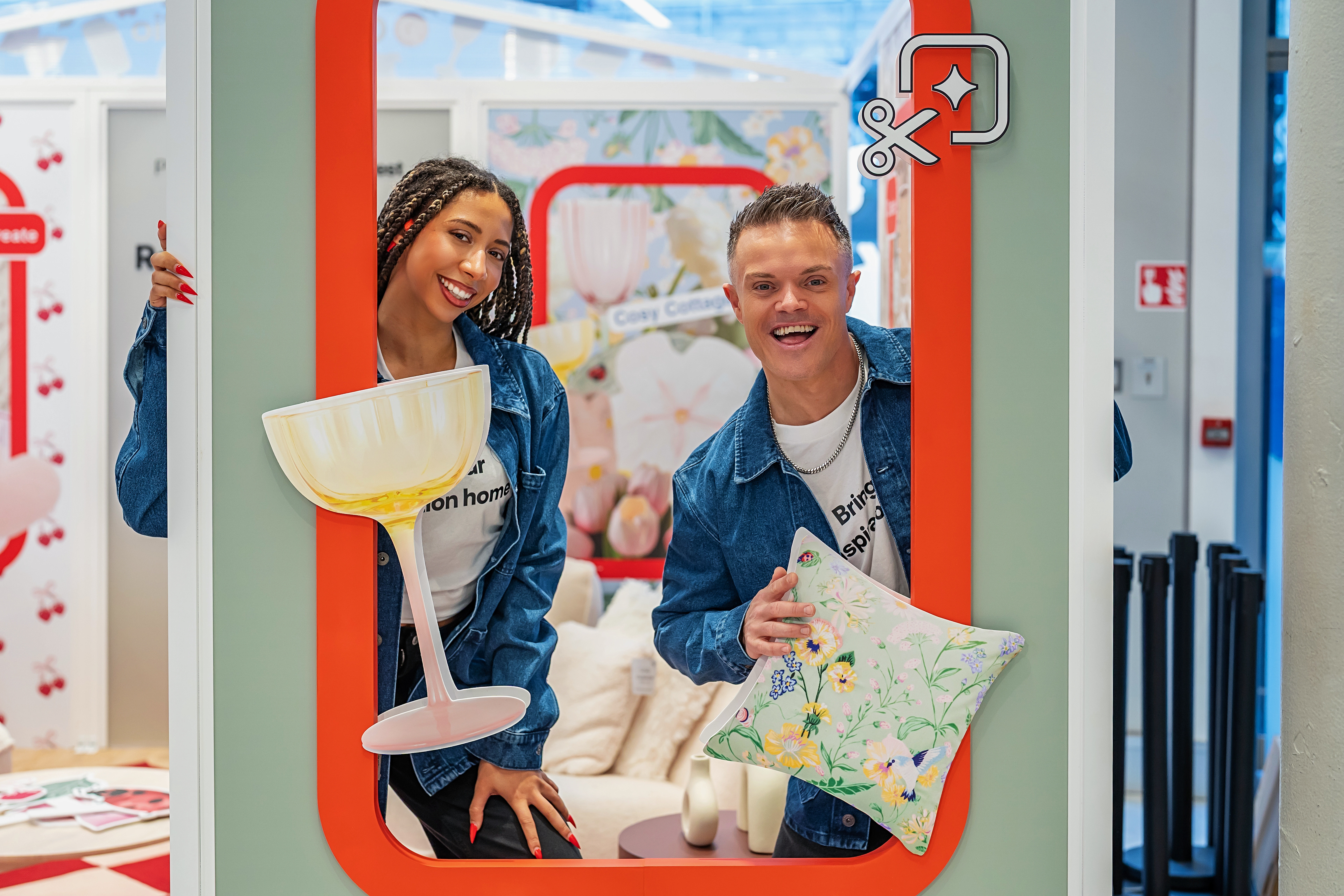 Custom "Collage" Graphics with Primark Homeware Products for Photo Opps
