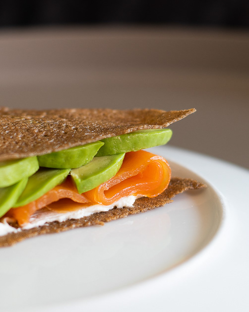 galette saumon avocat