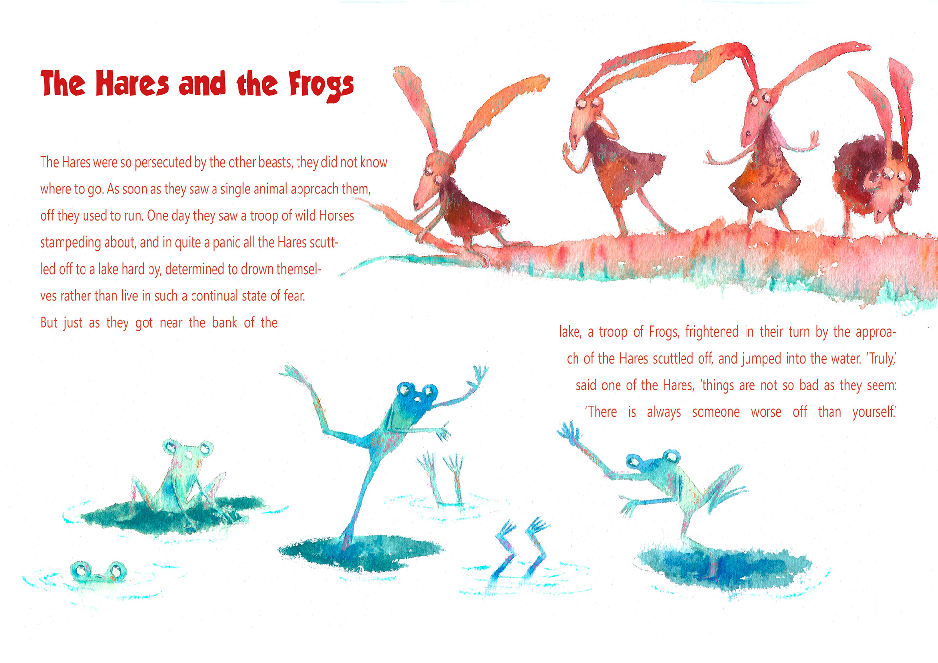 As Lebres e as Rãs / The Hares and the Frogs