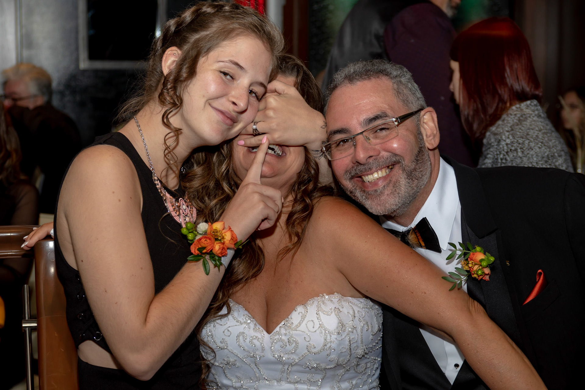 Une mariée qui ne peut voir malgré elle