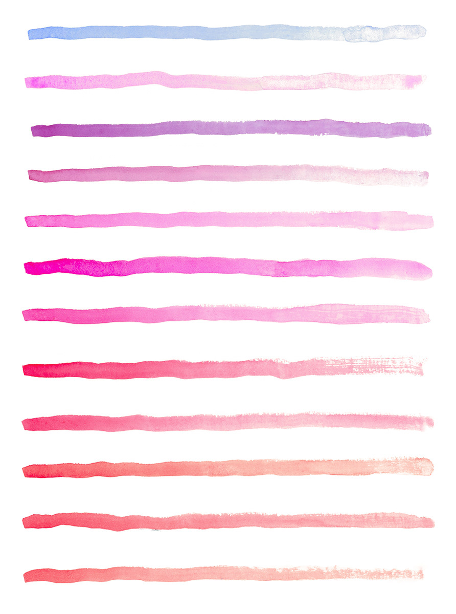 watercolor lines　アナログ水彩の線