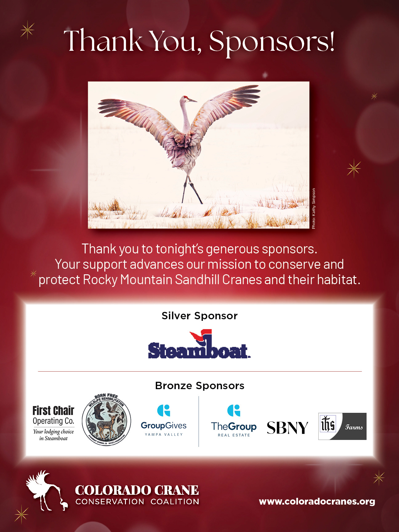 24 x 36 Sponsor Thank You Poster