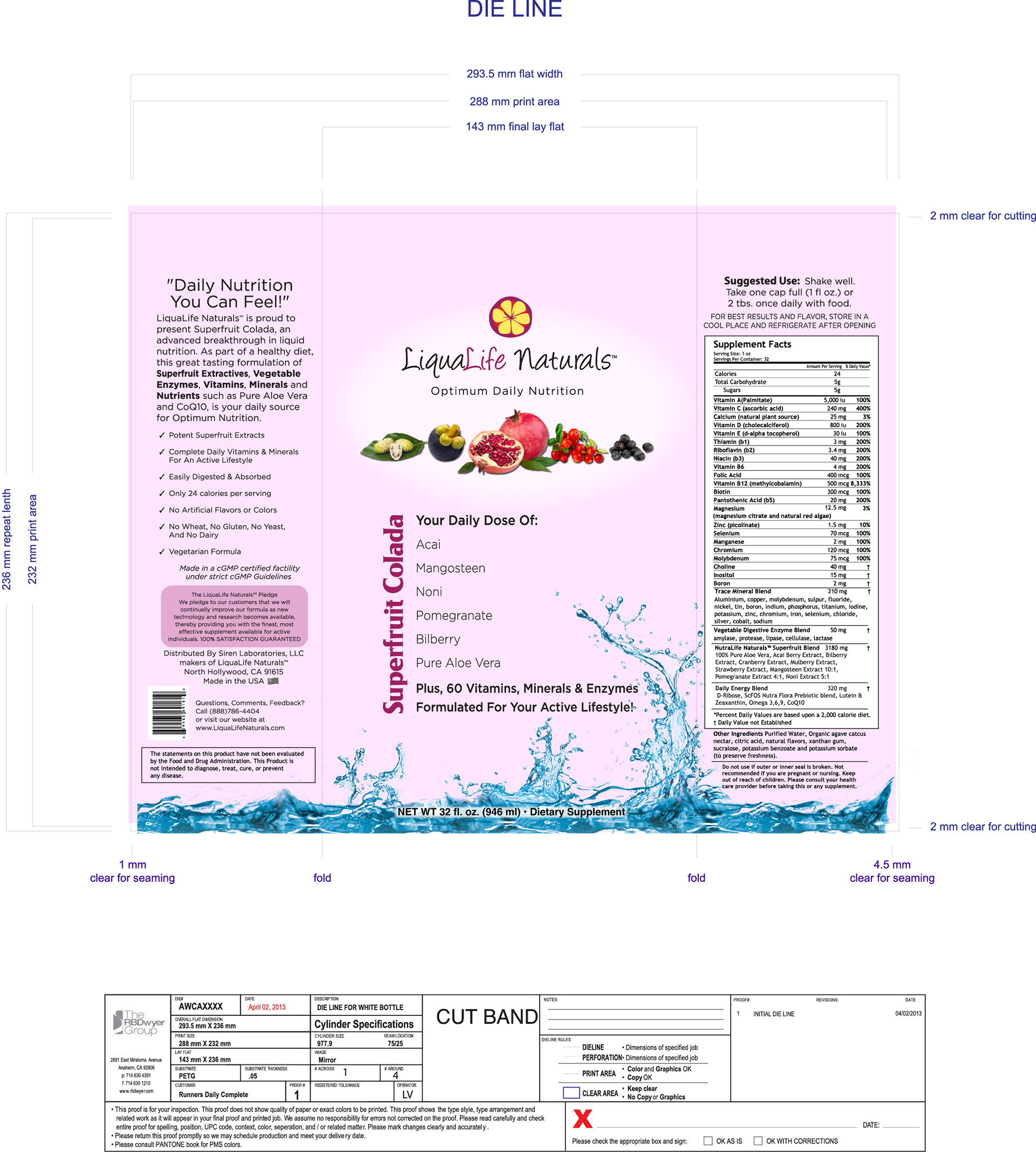 LiquaLife Naturals Label Design
