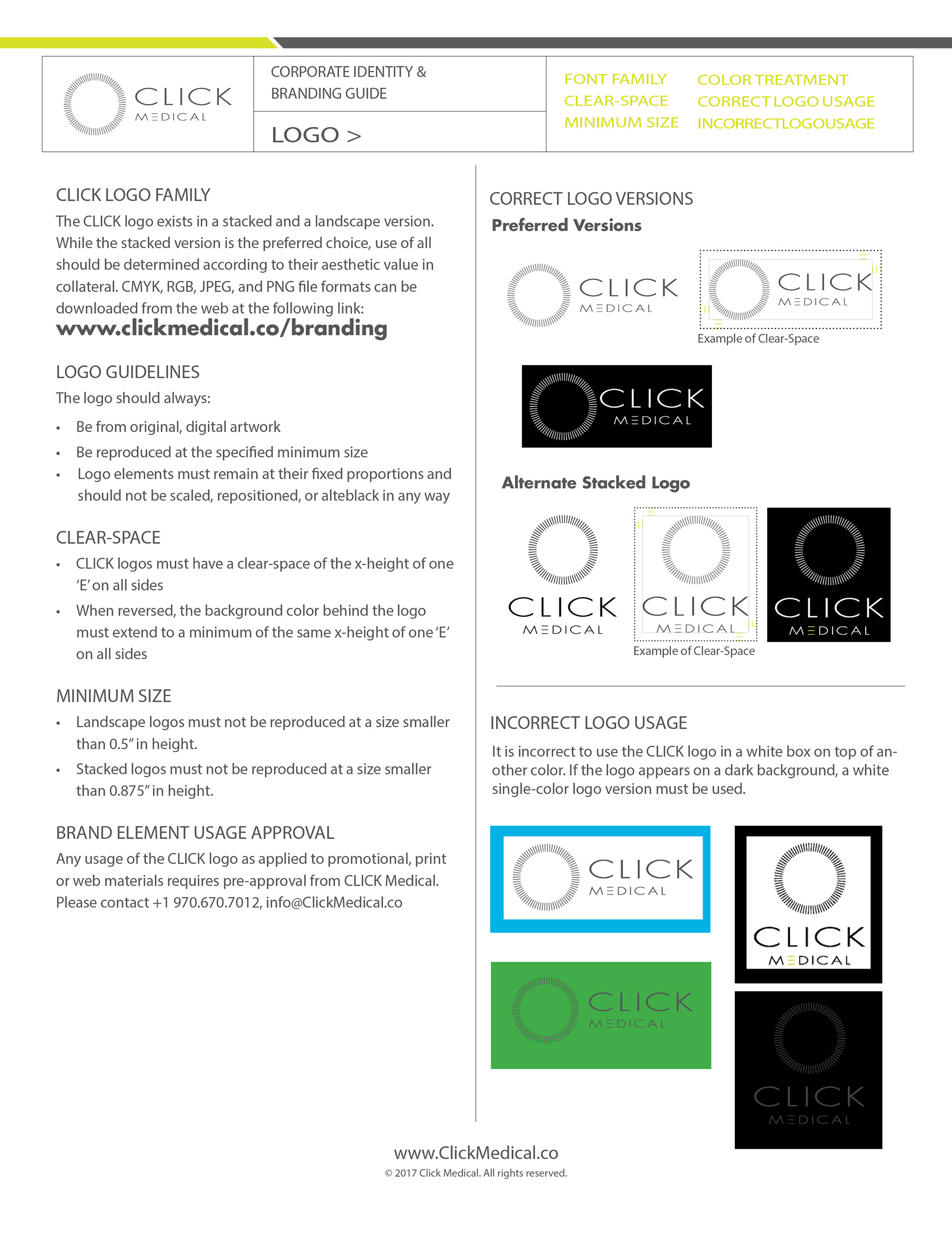 Click Medical Logo Usage