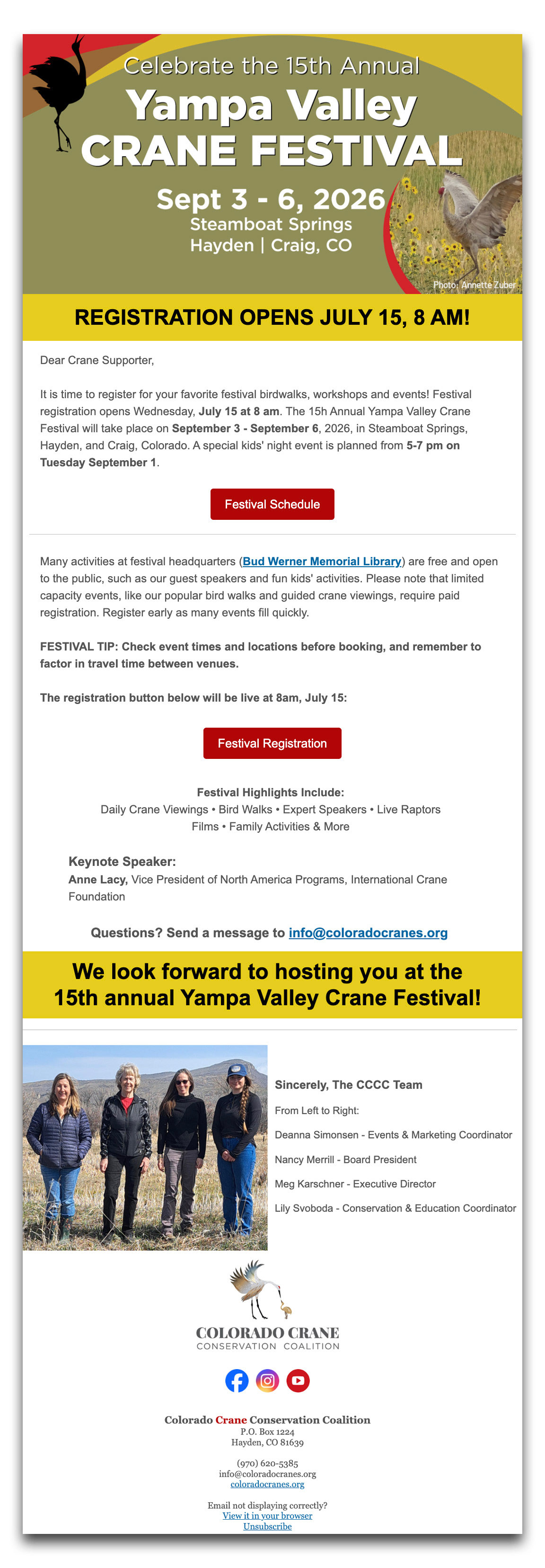Monthly Newsletter