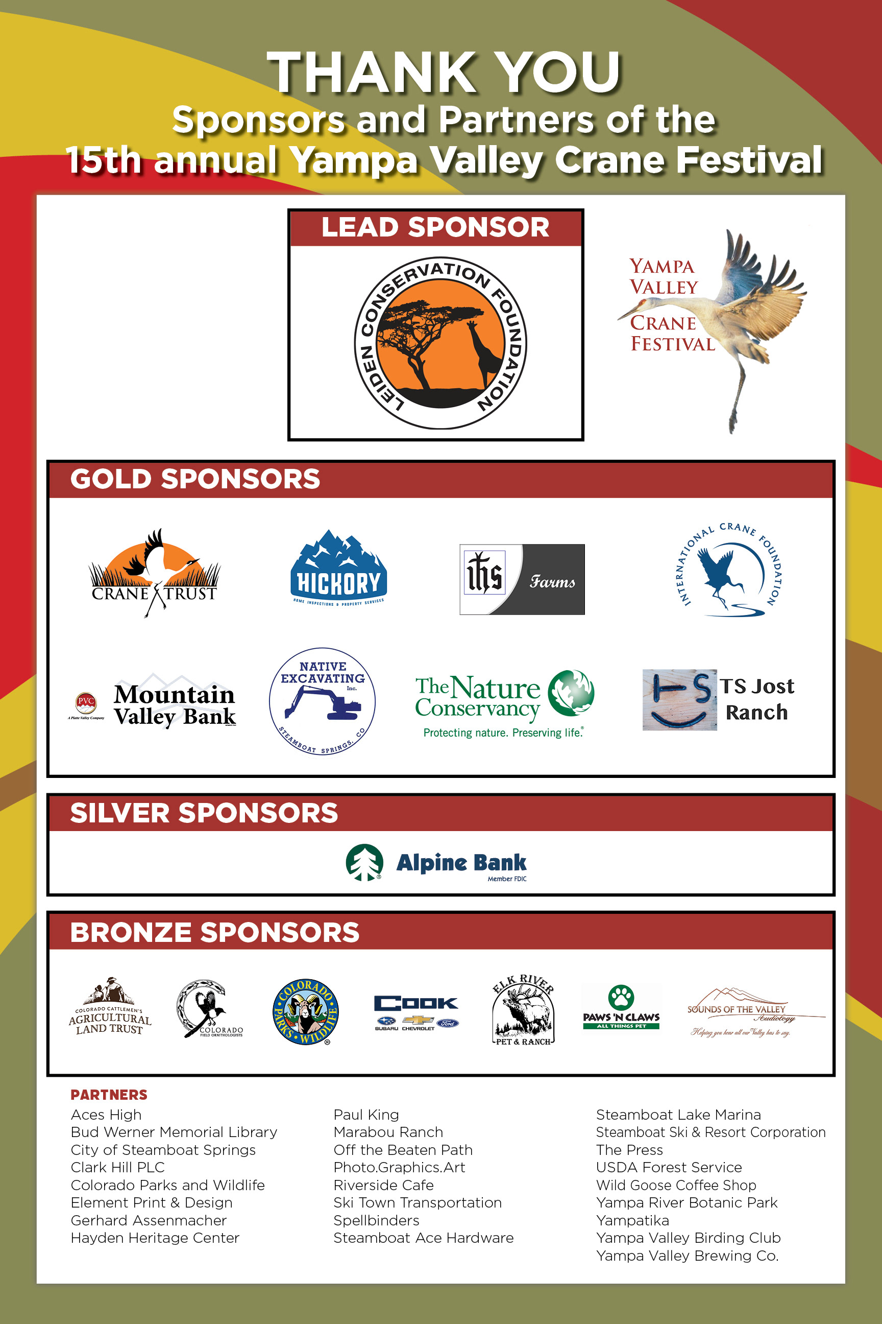 24 x 36 Sponsor Thank You Poster