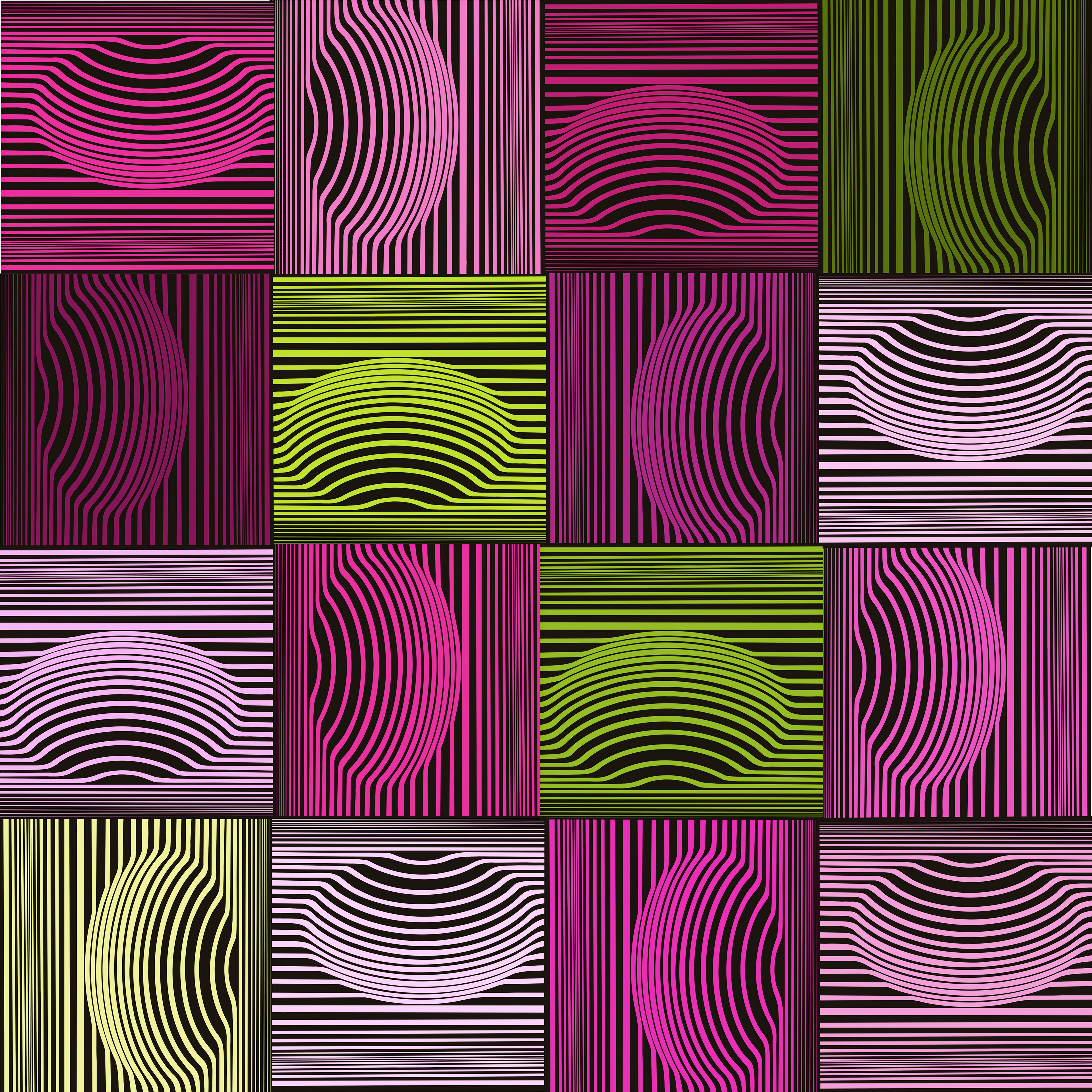 Dimple & Pimples -1 artwork created by Robbie William for WalkinHISlight depicting an abstract pattern. Shades of green and pink. Available as a canvas print and paper print framed or unframed in various sizes. Contemporary/modern in style.