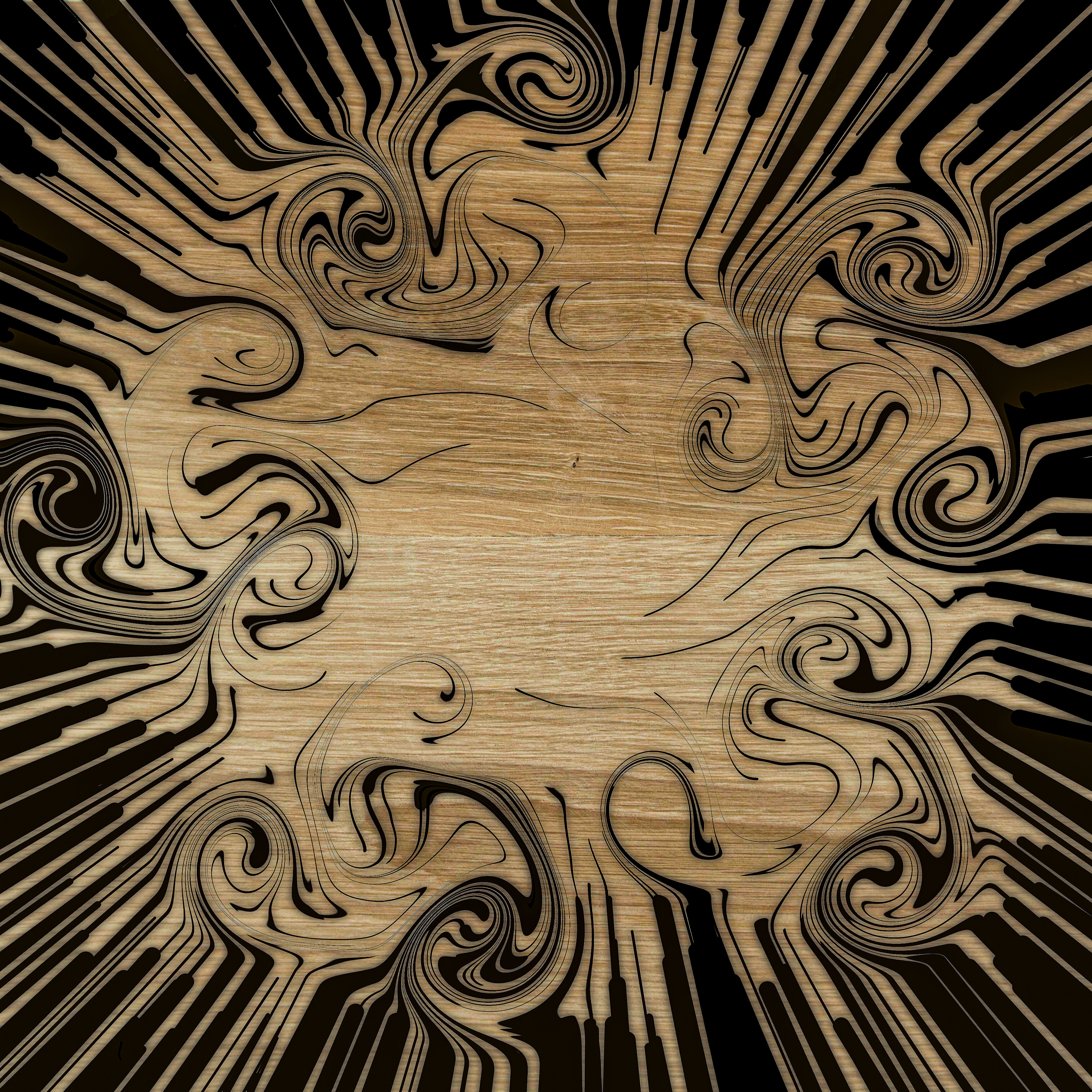 OAK -1  artwork created by Robbie William for WalkinHISlight depicting oak wood with an abstract pattern. Available as a canvas print and paper print framed or unframed in various sizes. Contemporary/modern in style.