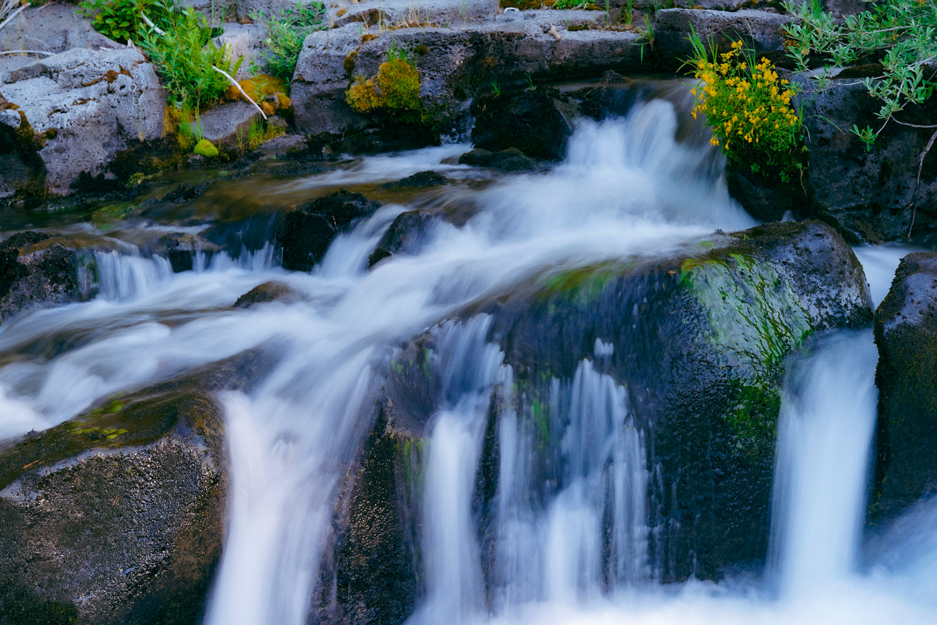 Water transformed through time and light