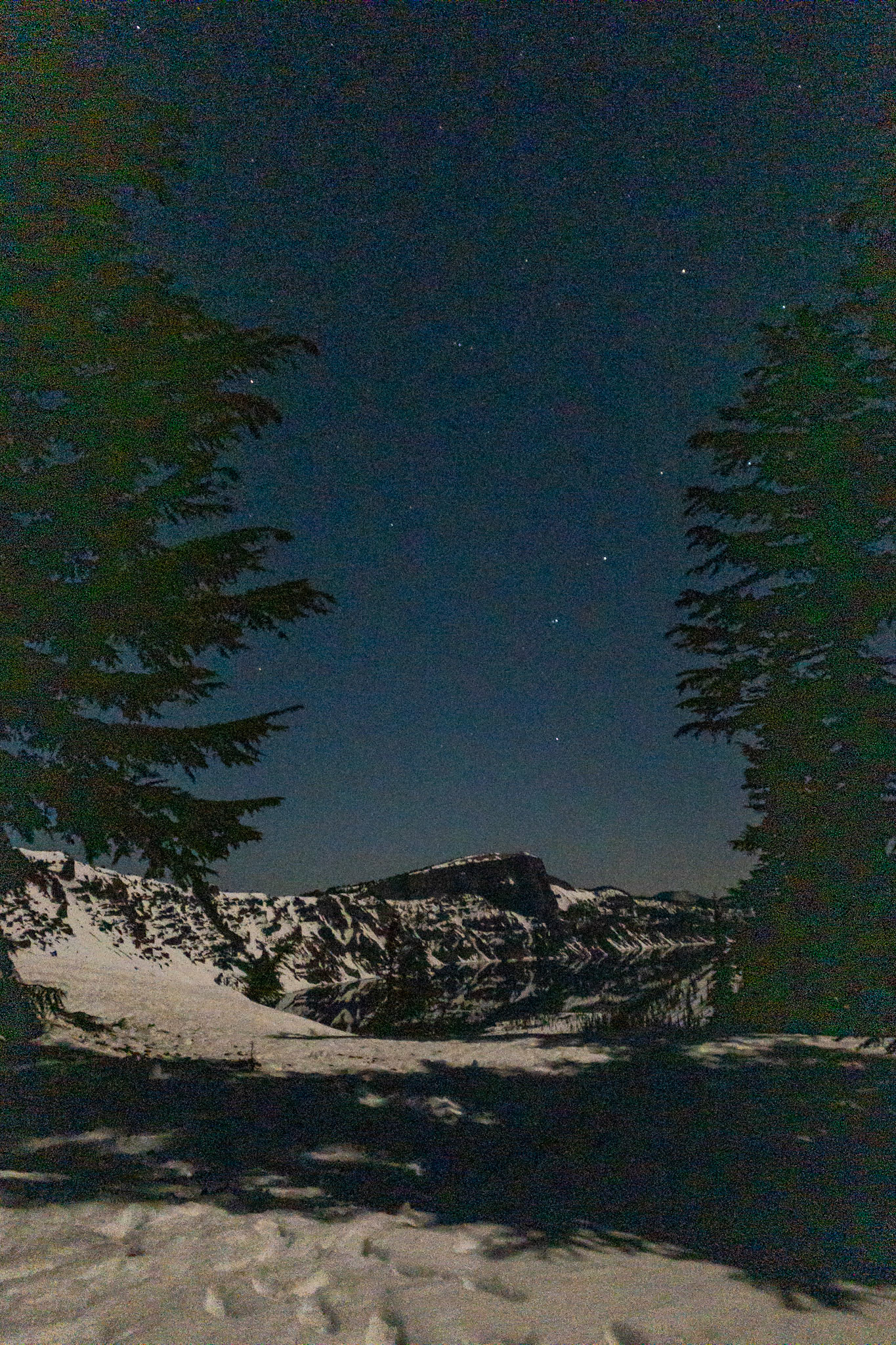 Time written in the night sky