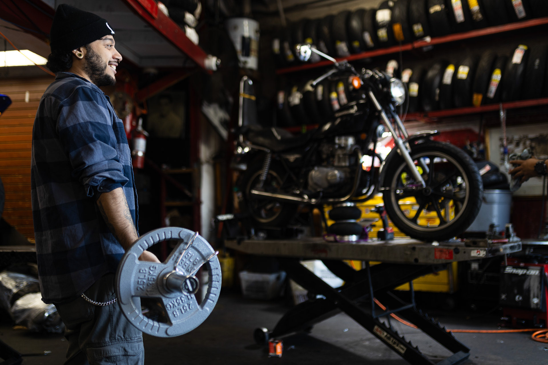 Anthony, the youngest member of the team and Al's son, grew up in this shop, watching his father run it.