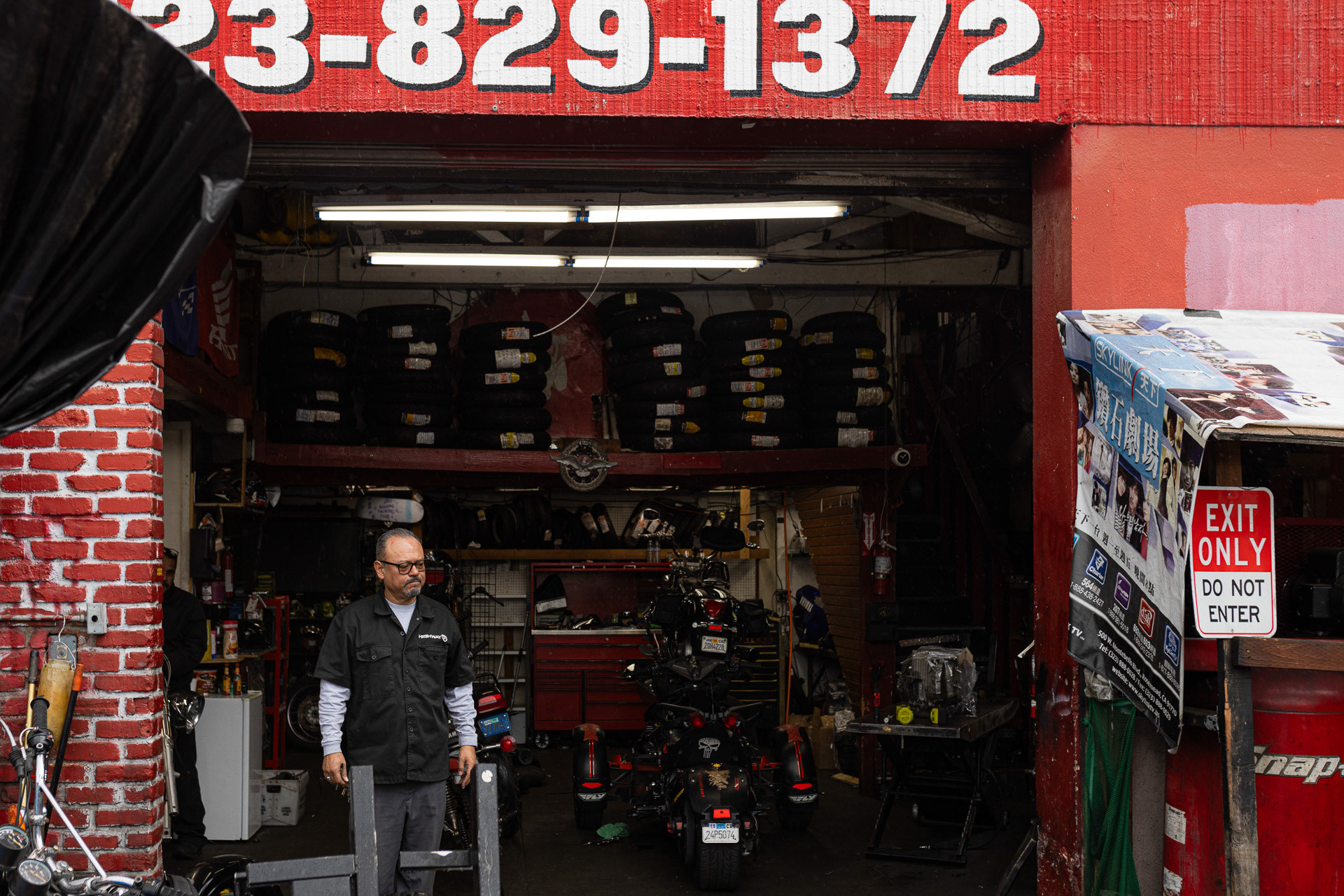 Al is the owner of the cycle stop.