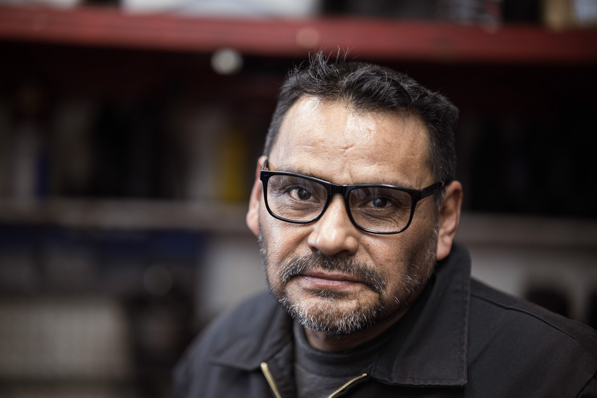 Rojas, a self-taught mechanic