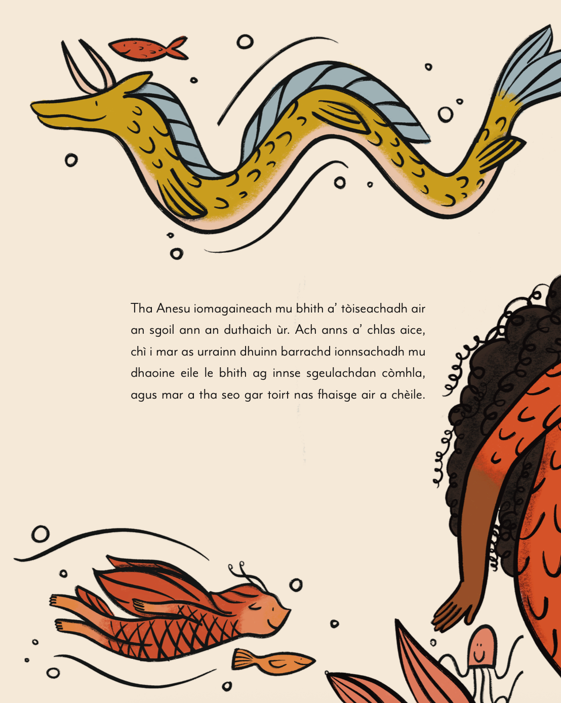 A Gaelic book I got to illustrate & design for Atlas Arts, written by Tawana Maramba