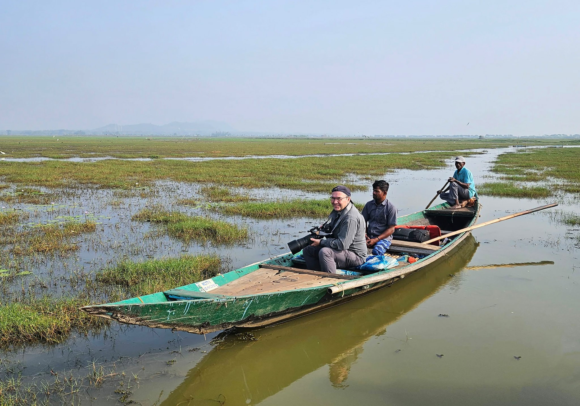 Low level photography from hand paddled boats