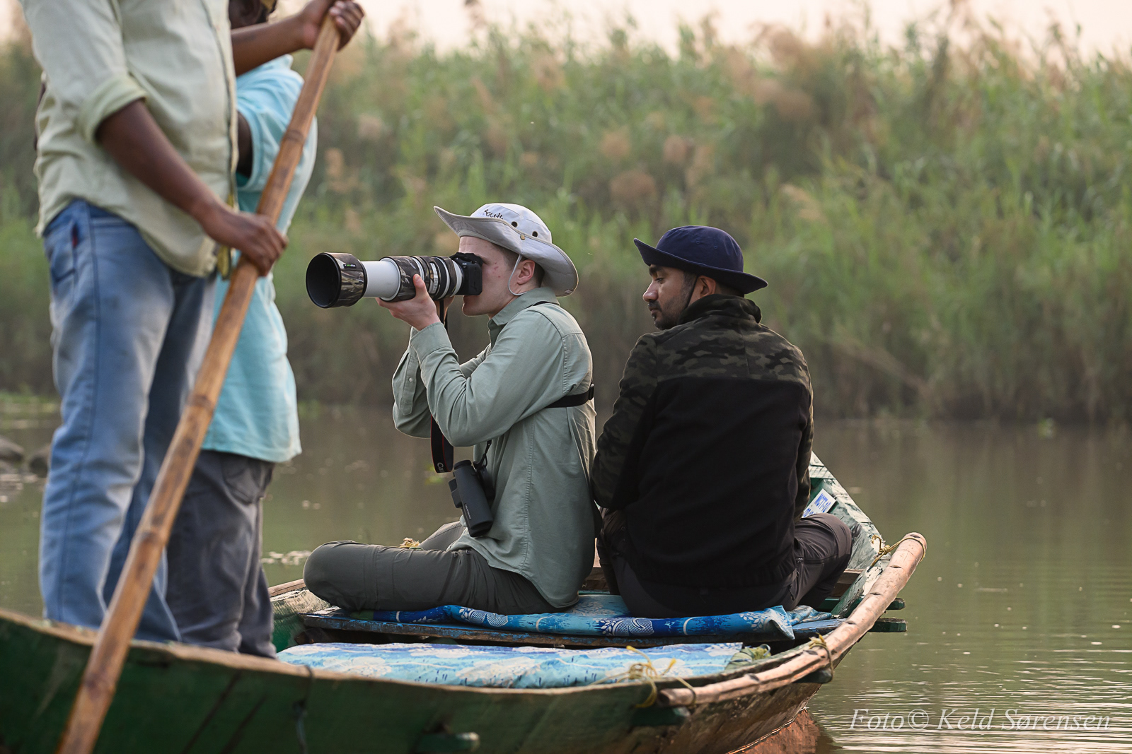 Low level photography from hand paddled boats