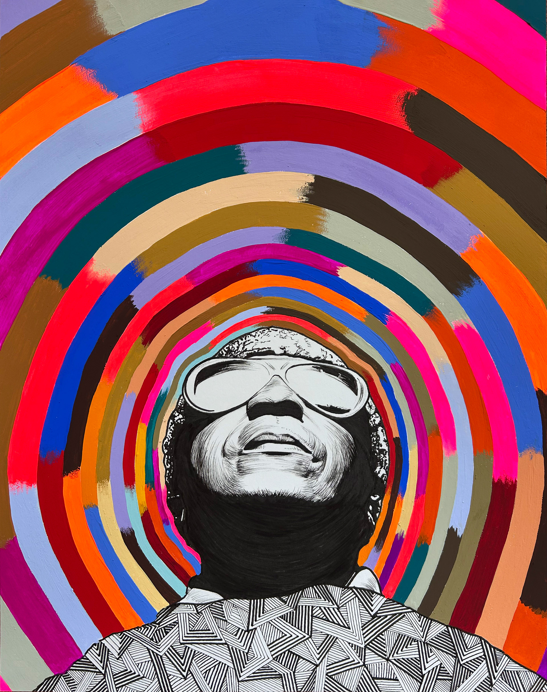 Sun Ra | ink and gouache on paper