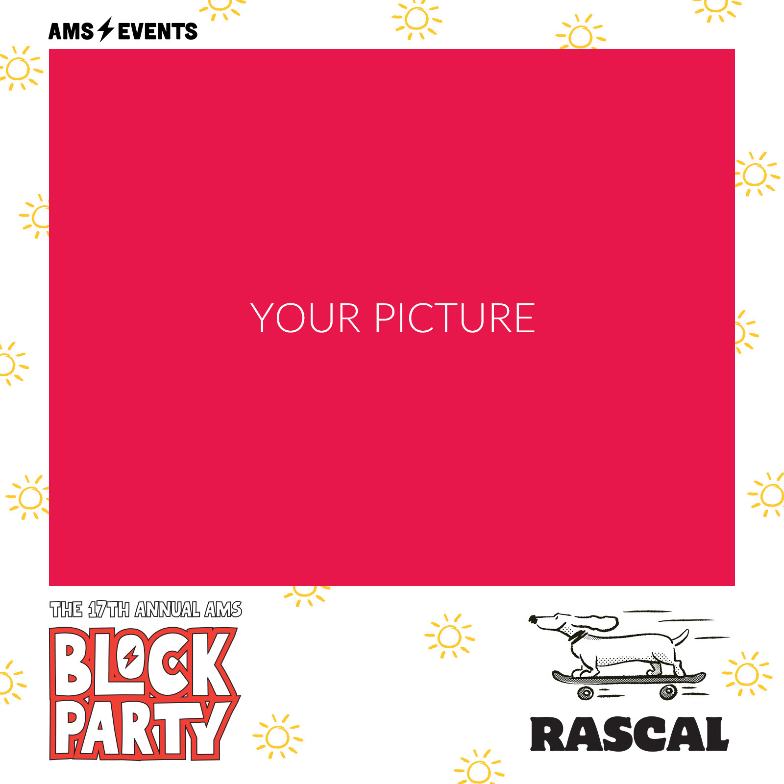 AMS Block Party Digital Photo Booth Border Design