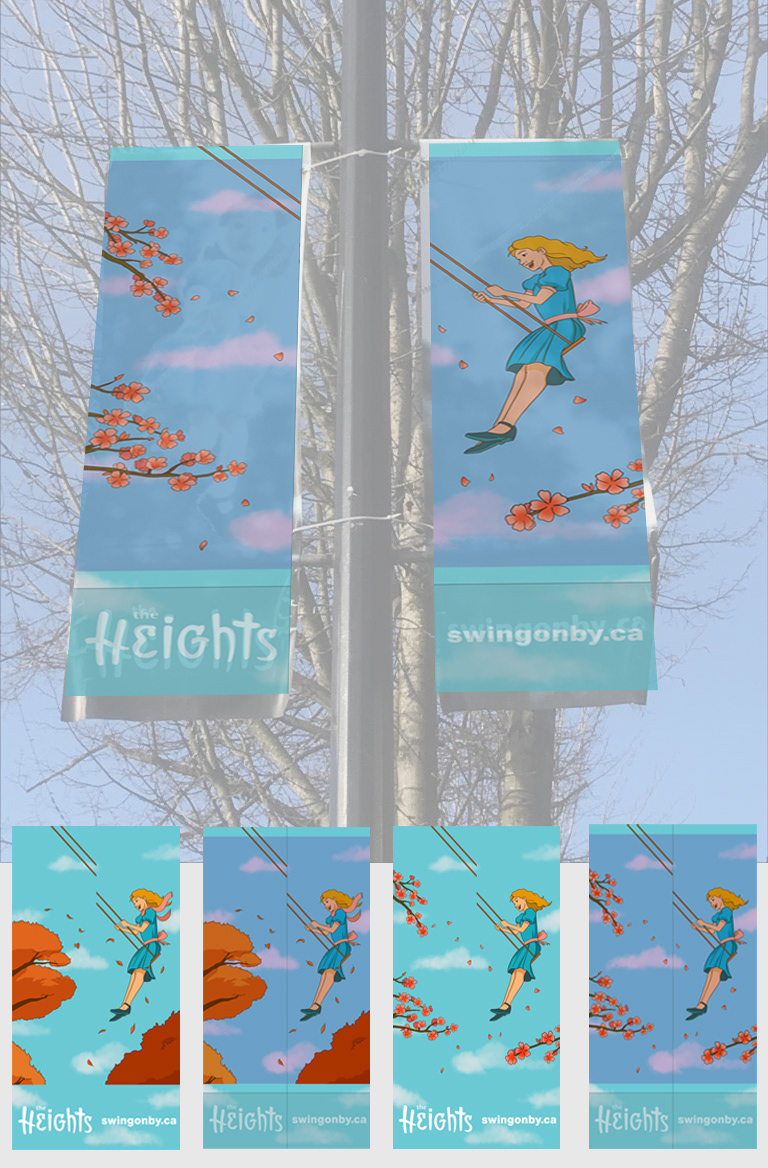 Banner placement mock-up
