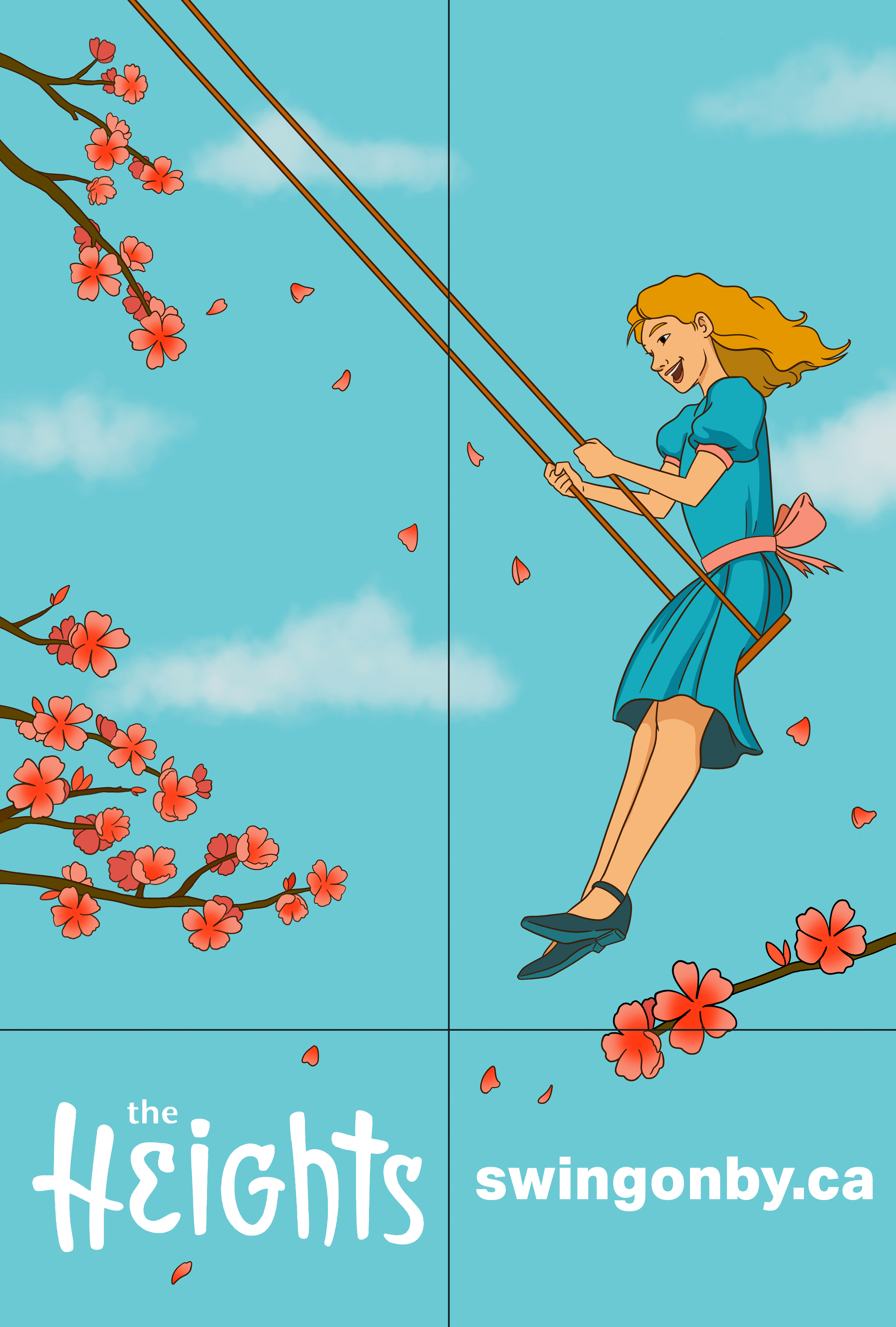 Draft with banner and flag layout