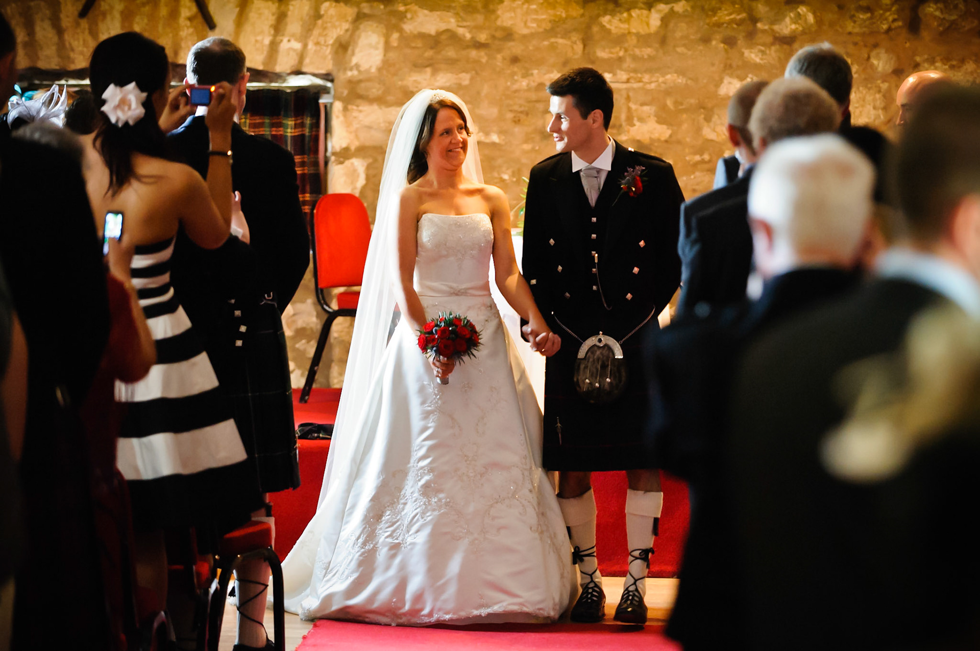 02-07-10, Culcreuch Castle, nr Stirling, Scotland, UK. The wedding of Fraser Shaw and Sarah Forbes. Photo © Simon Grosset