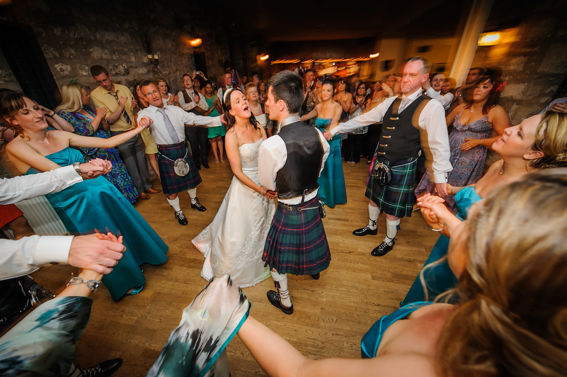 02-07-10, Culcreuch Castle, nr Stirling, Scotland, UK. The wedding of Fraser Shaw and Sarah Forbes. Photo © Simon Grosset