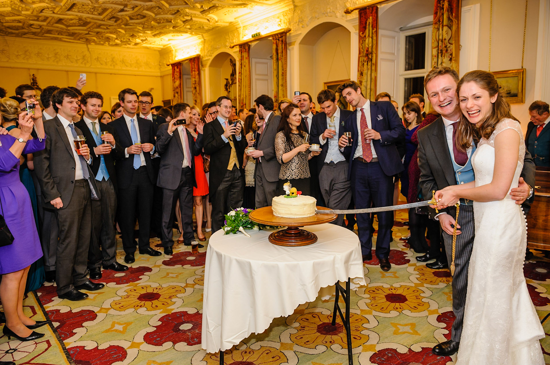 16-03-13, Edinburgh, Scotland, UK. The wedding of Tamsin Rees and Nick Heath at St Giles Cathedral, Edinburgh, and Winton House, Pencaitland.Photo © Simon Grosset