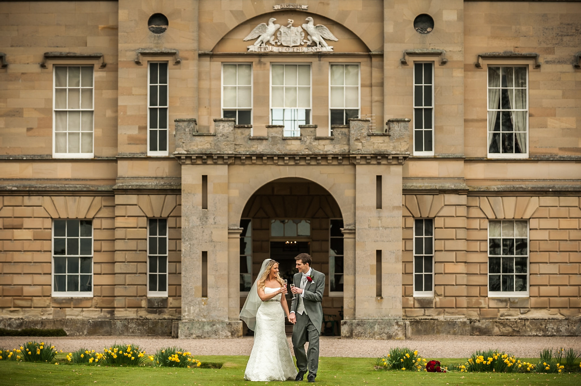 07-04-12, Duns, Scotland, UK. The wedding of Mark Heath and Fiona McDonald at Wedderburn castle.  Photo © Simon Grosset / Q Photography