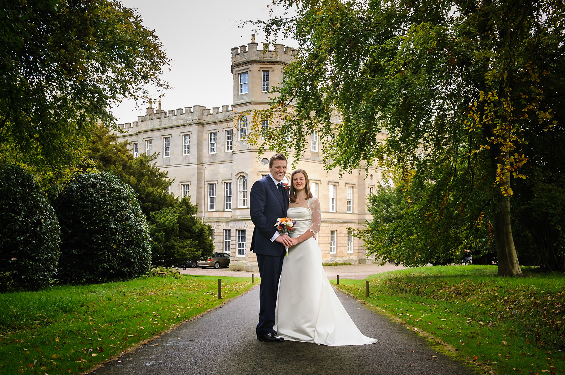 20-10-12, Wedderburn Castle, Duns, Scotland. The wedding of Becca Engall and Rowan Aspinall.  Photo © Simon Grosset / Q Photography