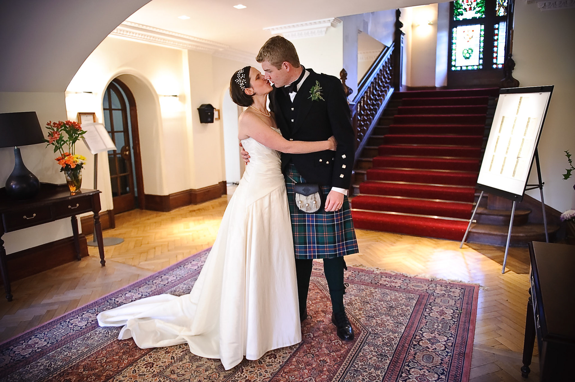 15-08-09, Carberry Tower, Edinburgh, Scotland, UK. The wedding of Clare and Marcus Lyall. Photo © Simon Grosset