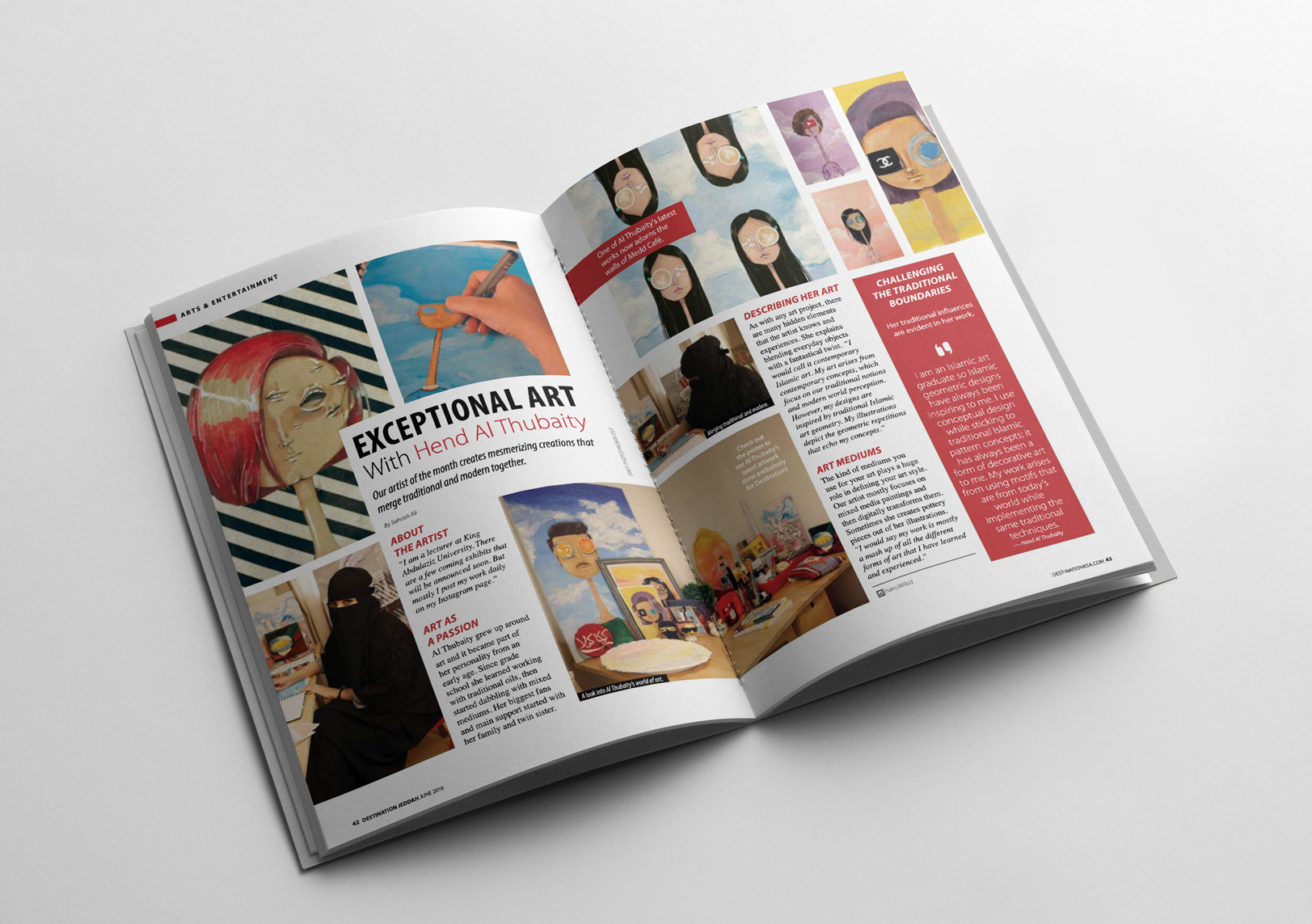 Hend Al Thubaity - Saudi artist - Destination KSA Magazine