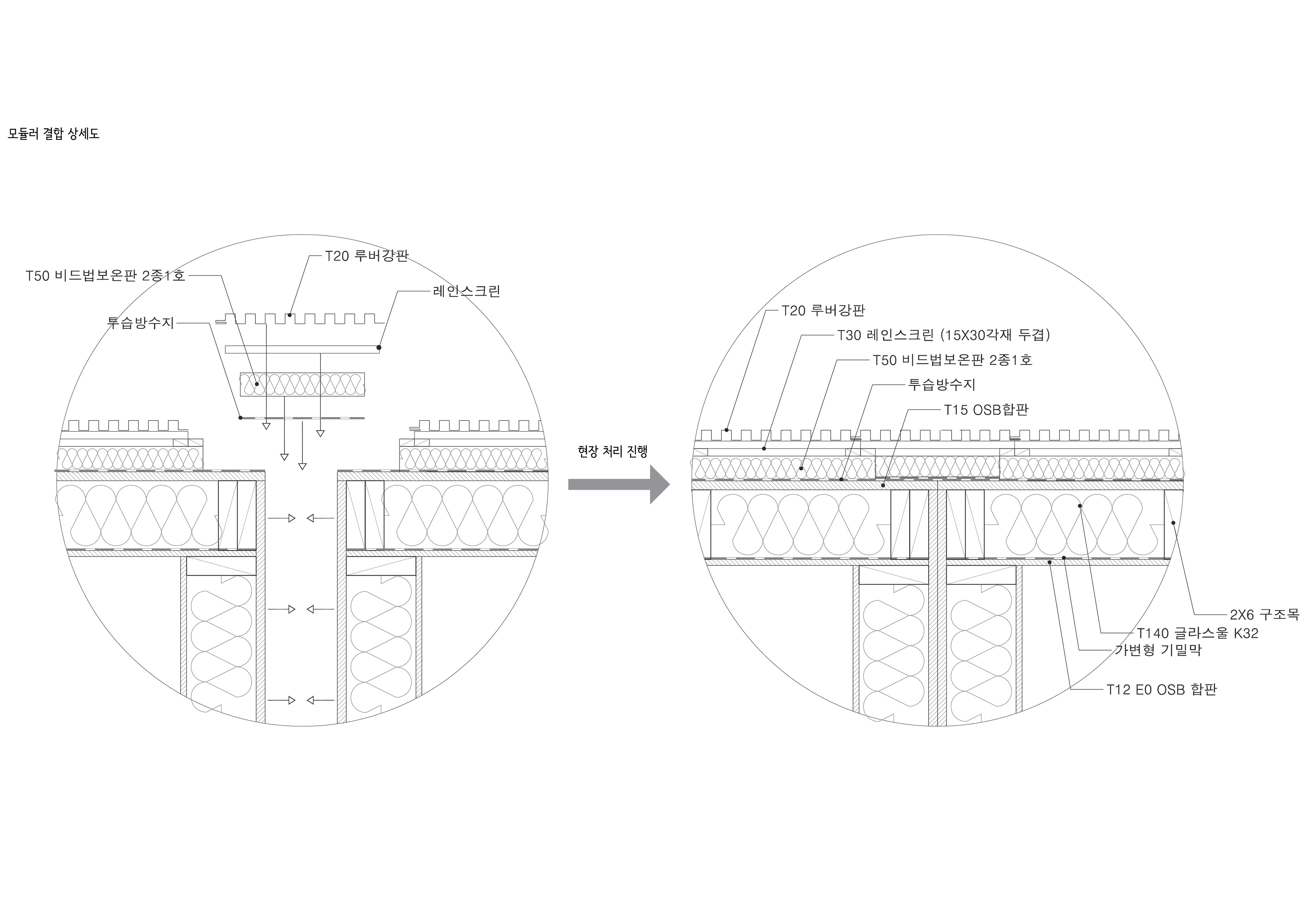 모듈러 결합 상세도